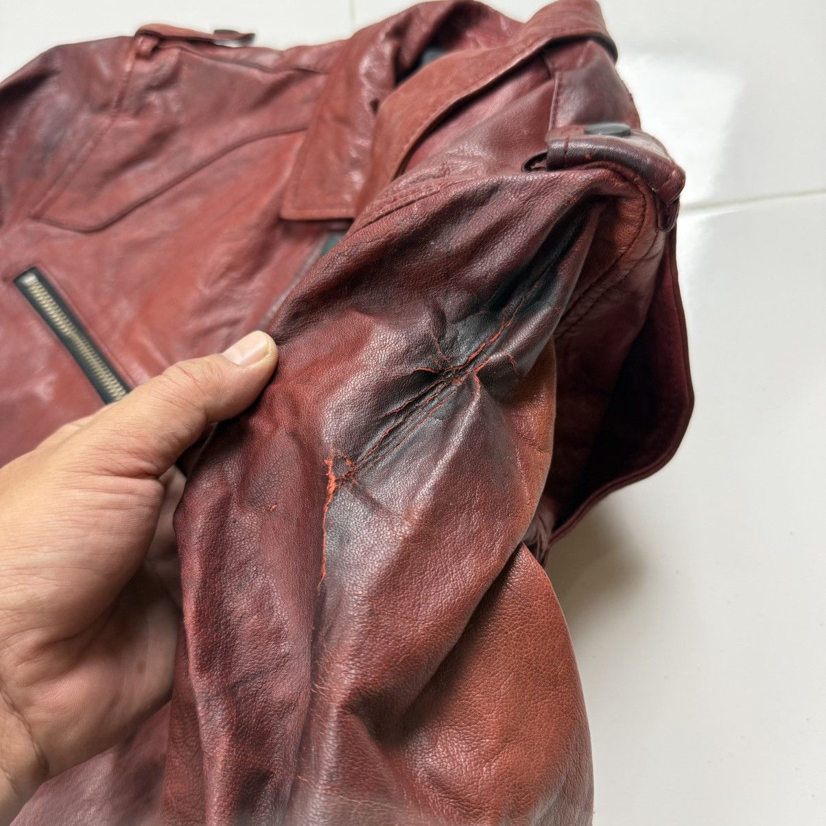 Tete Homme Tete Homme Leather Biker Jacket Size US S / EU 44-46 / 1 - 8 Thumbnail