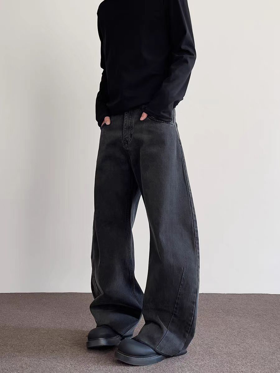 Japanese Brand × Jean High Street Aged Black And Grey Micro Flare Jeans Size US 34 / EU 50 - 1 Thumbnail