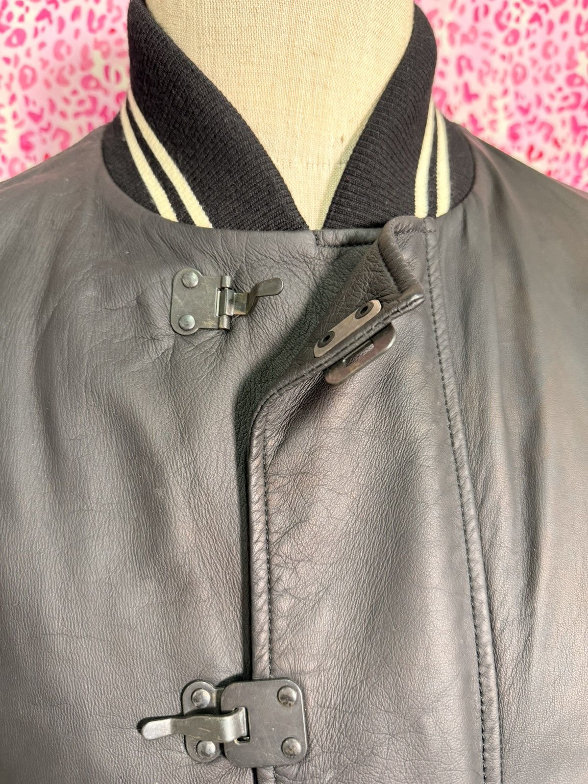 Bottega Veneta Leather Varsity Jacket Size US L / EU 52-54 / 3 - 3 Thumbnail