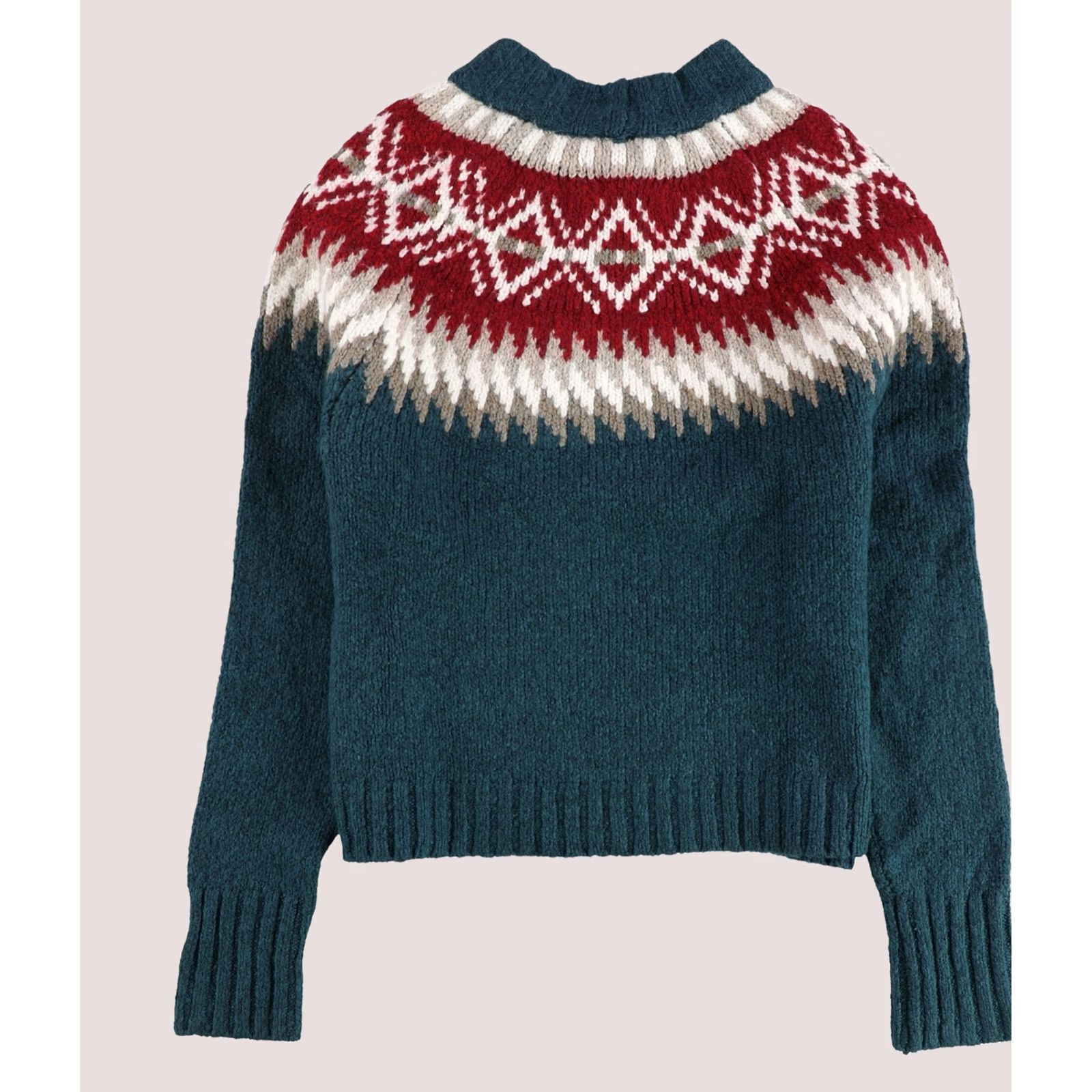 American Eagle Outfitters American Eagle Womens Fair Isle Pullover Sweater grnmulti XS Size XS / US 0-2 / IT 36-38 - 1 Thumbnail