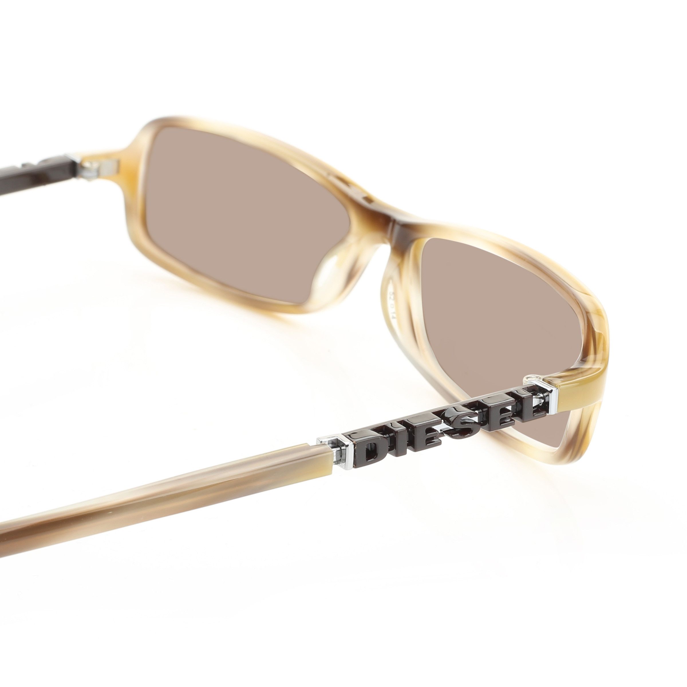 Diesel Diesel '00s Black Signature Tortoise Rectngular Sunglasses Size ONE SIZE - 2 Thumbnail