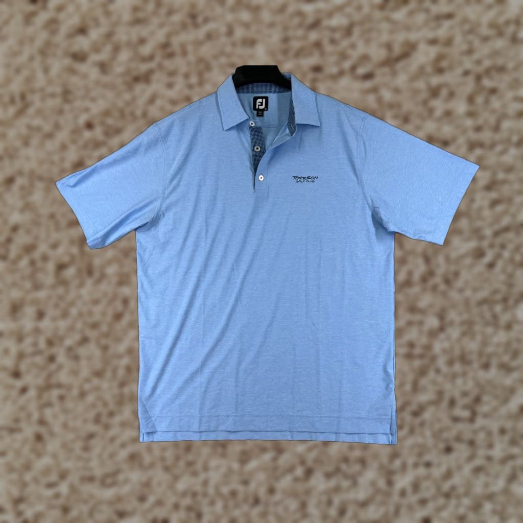 Footjoy FootJoy Polo Shirt Mens Large Blue Golf FootJoy FJ Polo Shirt Logo Golfing Driving Range Mens Size US L / EU 52-54 / 3 - 1 Thumbnail