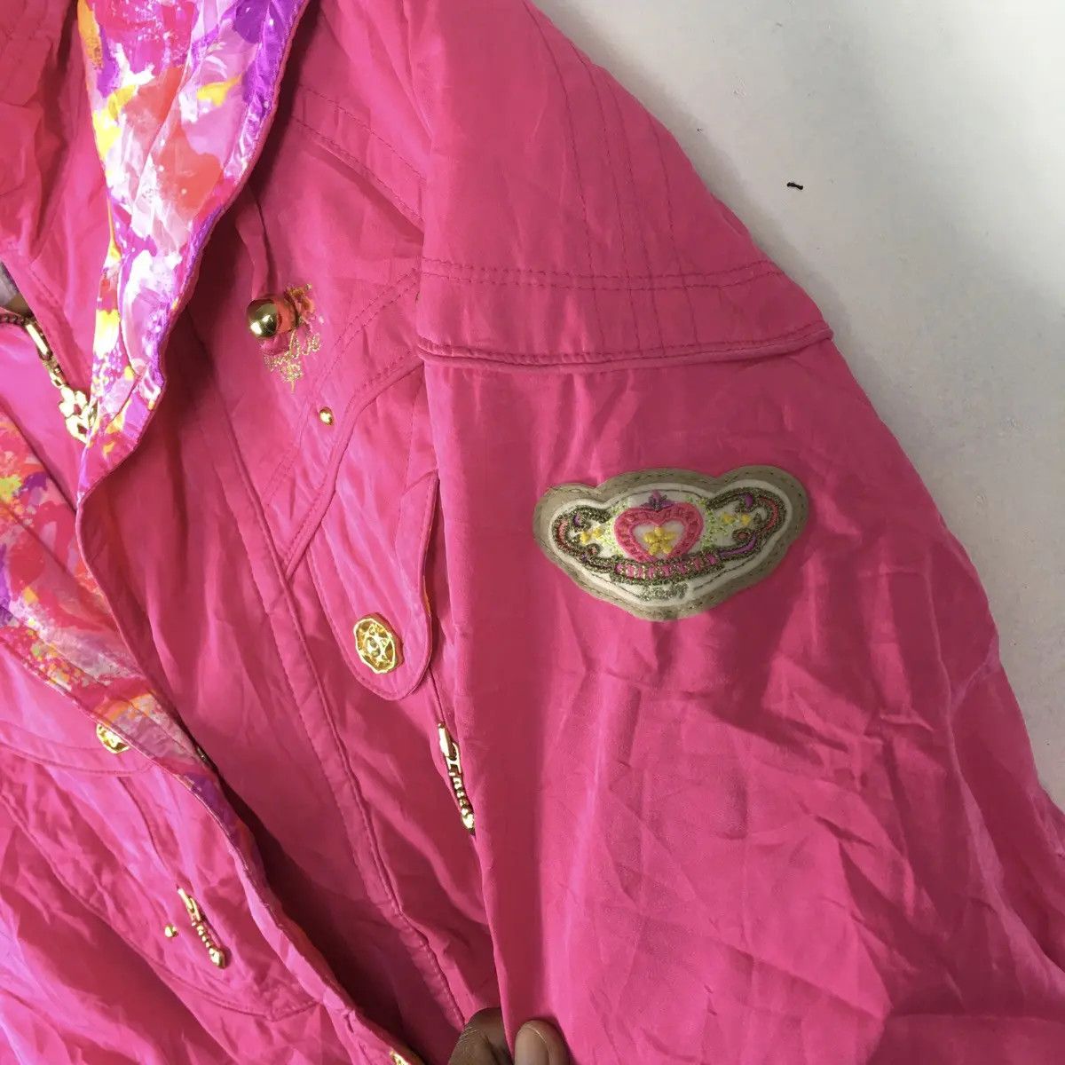 Ellesse Vtg ELLESSE ITALIA Pink Pop Art Rainbow Ski Winte Size L / US 10 / IT 46 - 5 Thumbnail