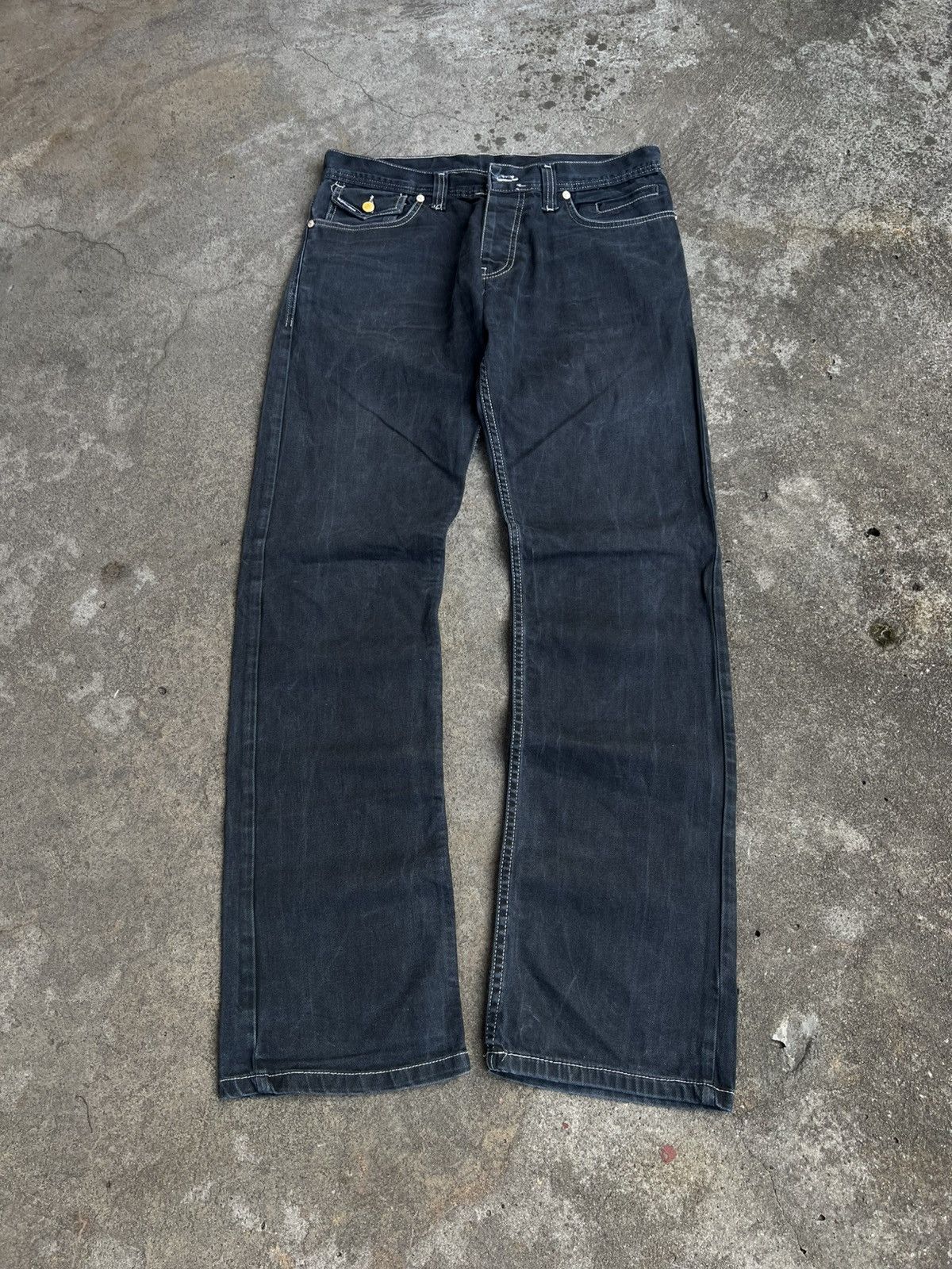 Dolce & Gabbana Crazy Vintage Dolce Gabbana Big Metal Logo Y2k Jeans Glamour Size US 32 / EU 48 - 8 Thumbnail