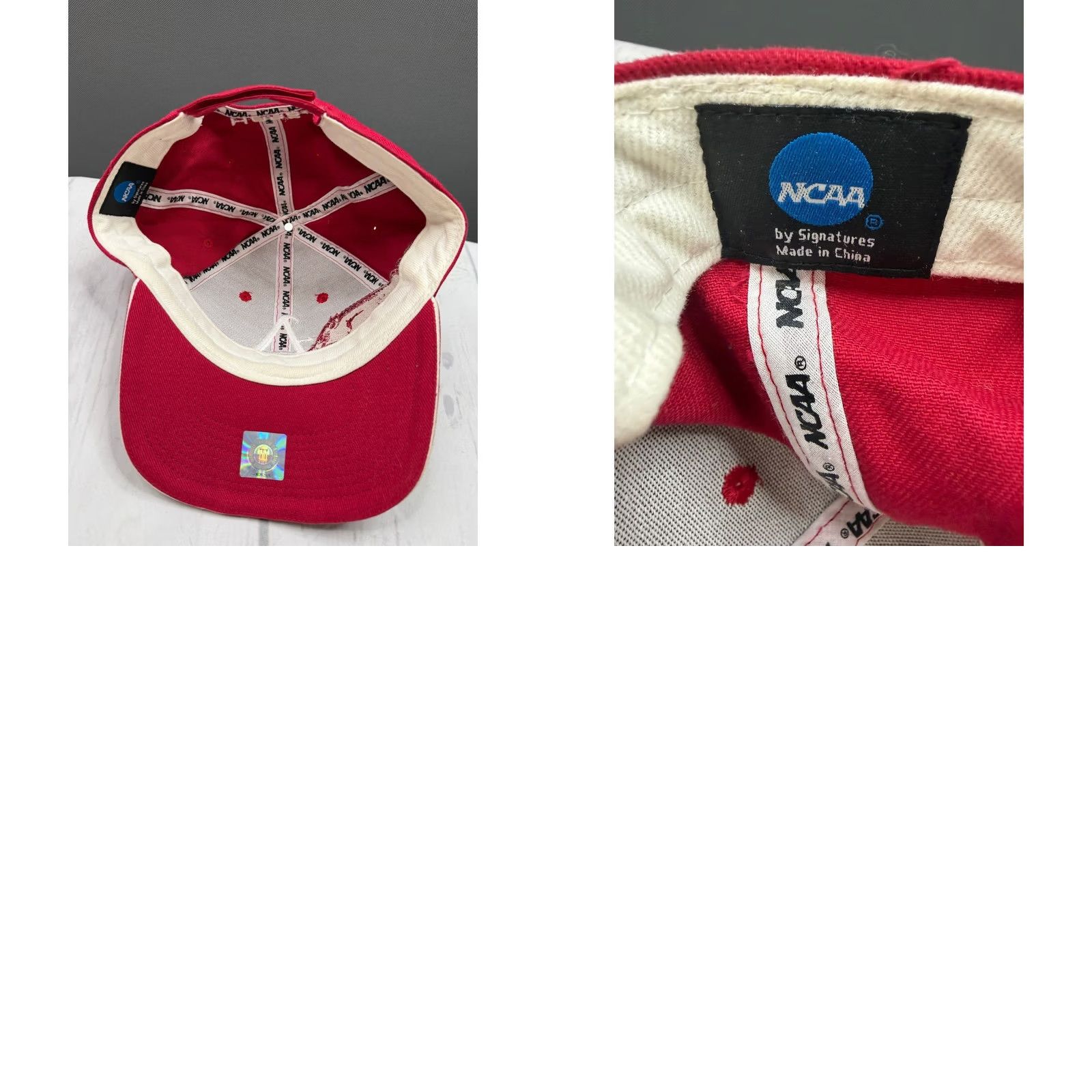 NCAA NCAA Signatures Hat Mens One Size Red Arkansas Razorbacks Adjustable Baseball Cap OSFM Size ONE SIZE - 8 Thumbnail