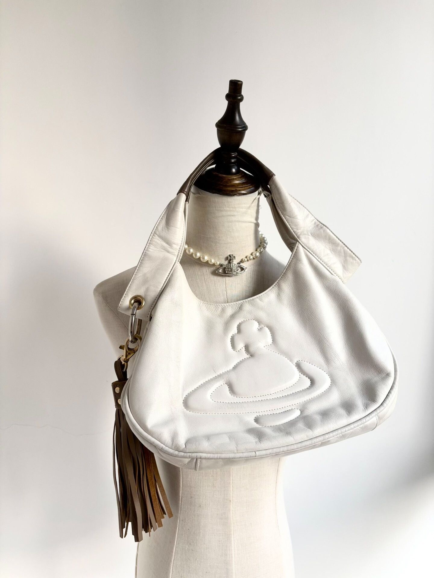 Vivienne Westwood Vivienne Westwood White Fringe Bag Size ONE SIZE - 1 Thumbnail
