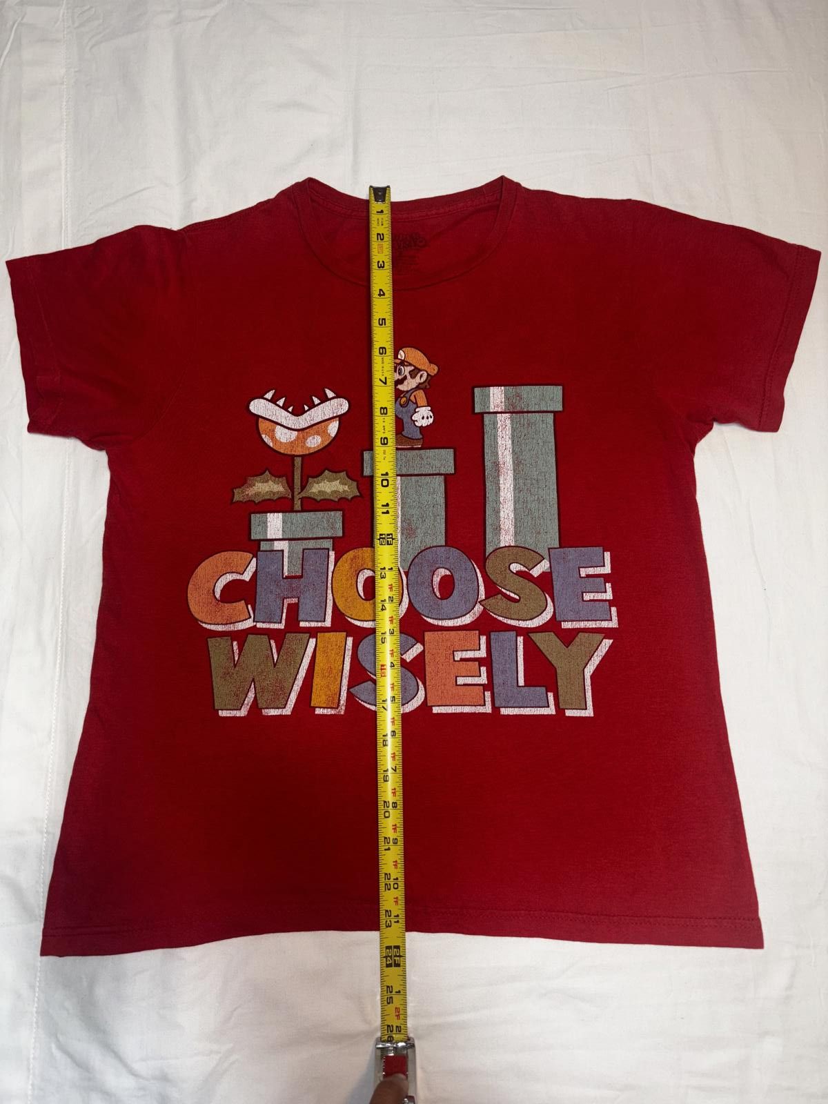 Designer Classic Super Mario Choose Wisely T-Shirt Size US S / EU 44-46 / 1 - 11 Thumbnail