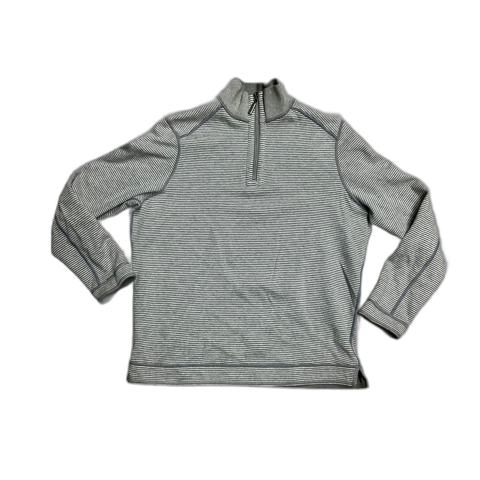 Tommy Bahama Tommy Bahama Flipshore Reversible Grey Sweater Mens Large Size US L / EU 52-54 / 3 - 4 Thumbnail