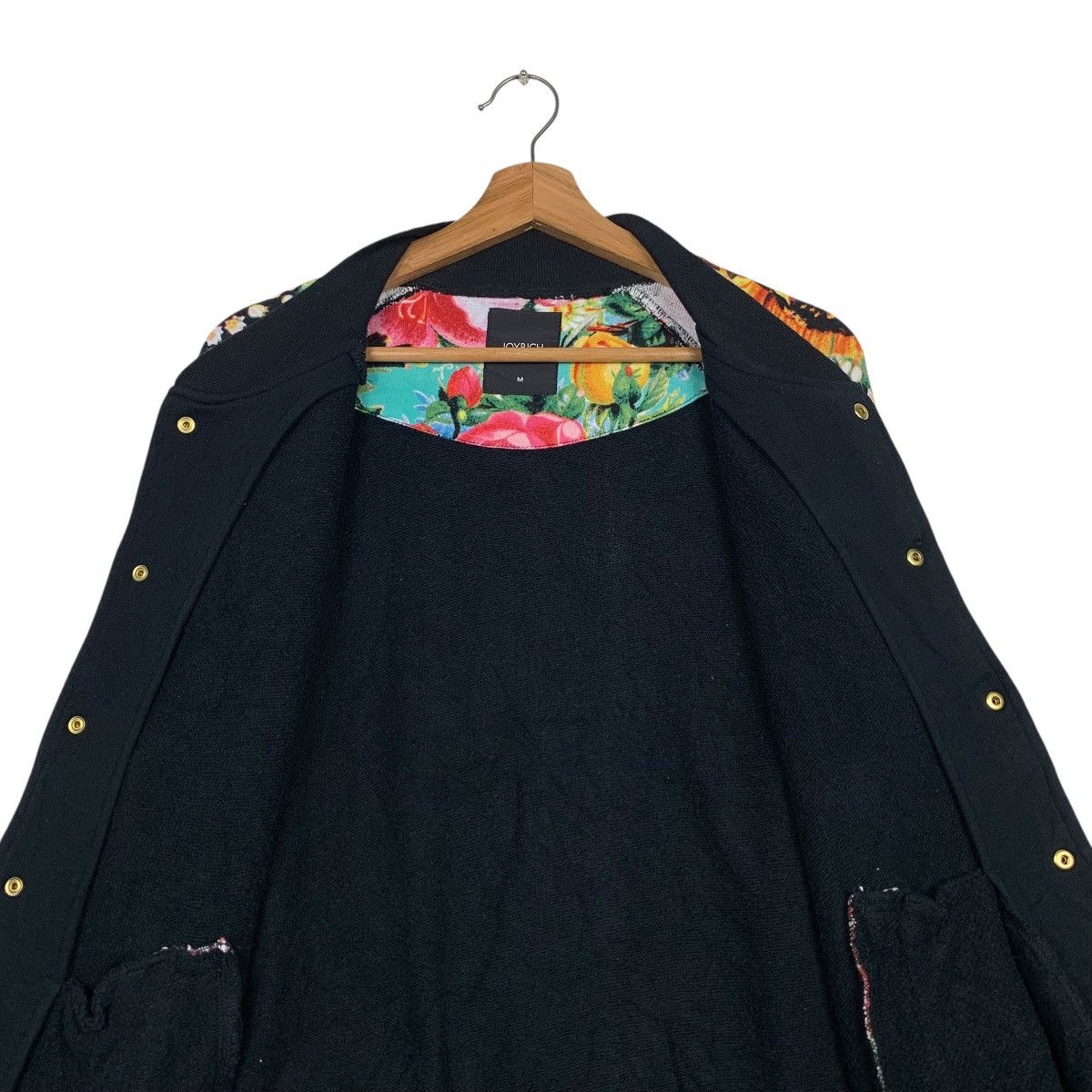 Japanese Brand JOYRICH Florals Graphic Sleeve Varsity Jacket #2207-C97 Size US M / EU 48-50 / 2 - 12 Thumbnail