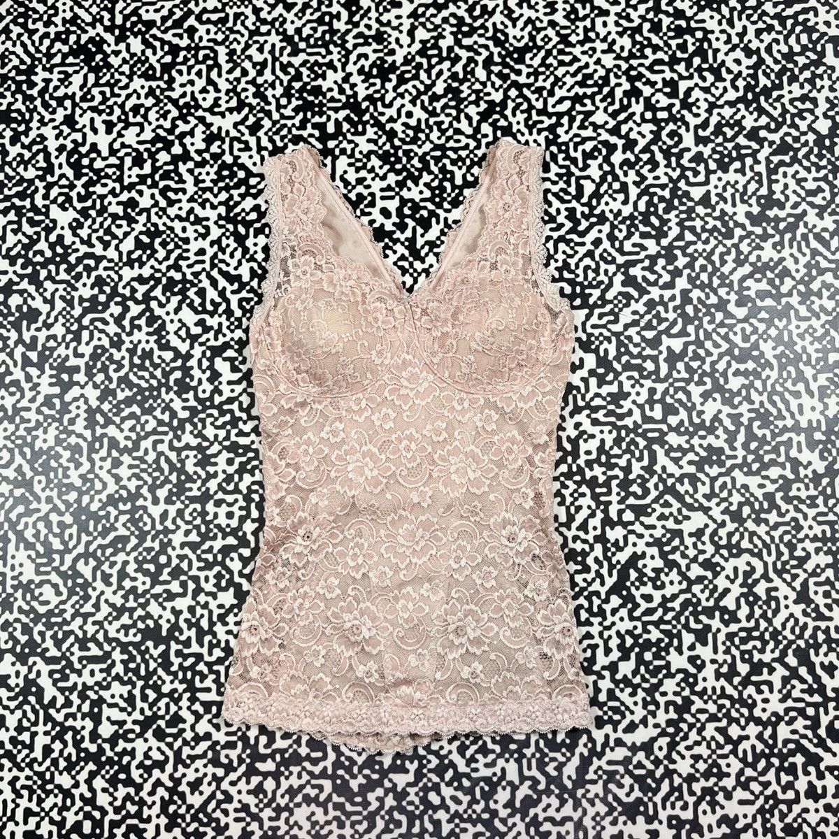 Japanese Brand Vintage Y2K Sexy Mesh Floral Style Retro Tank Top Sleeveless Size S / US 4 / IT 40 - 3 Thumbnail