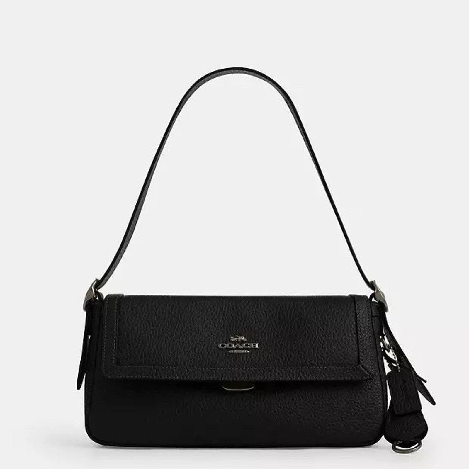 Coach NWT Coach Etta Small Flap Shoulder Bag CCV64 Black Size ONE SIZE - 6 Thumbnail