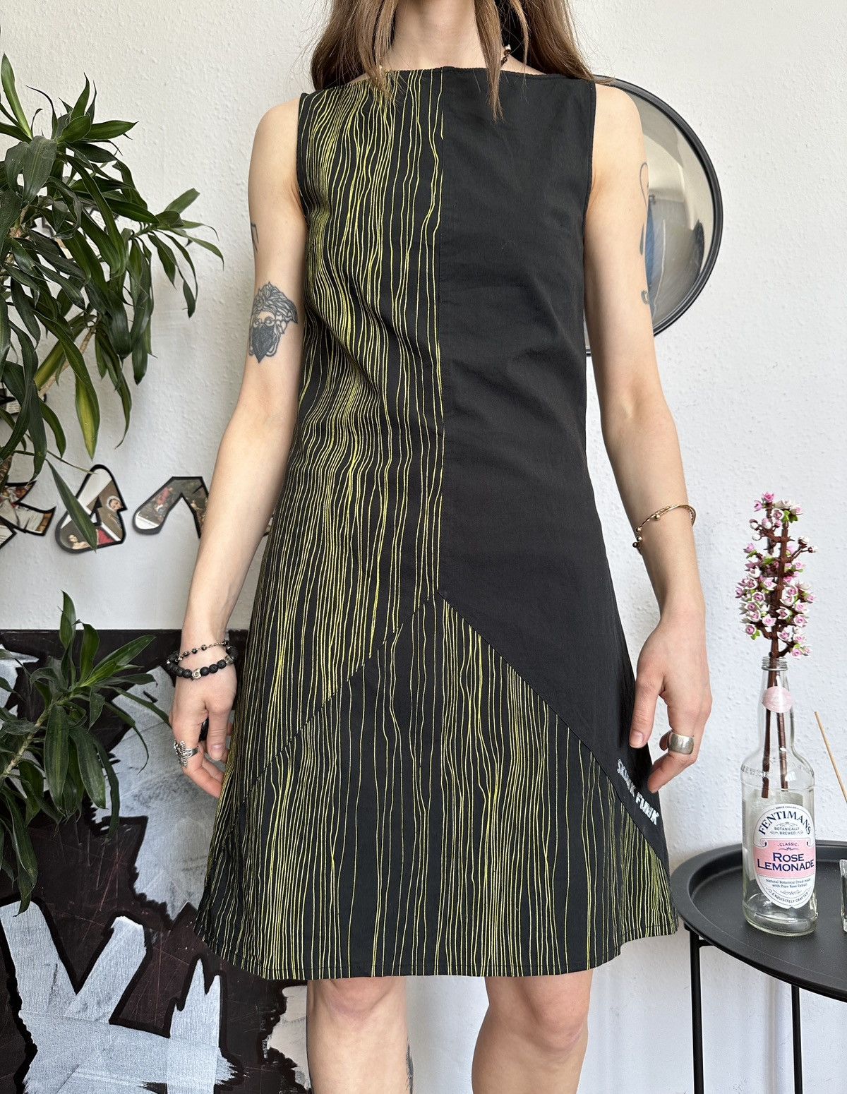 Japanese Brand Skunk Funk Futuristic Vintage Dedigner Dress 90s Size XS / US 0-2 / IT 36-38 - 8 Thumbnail