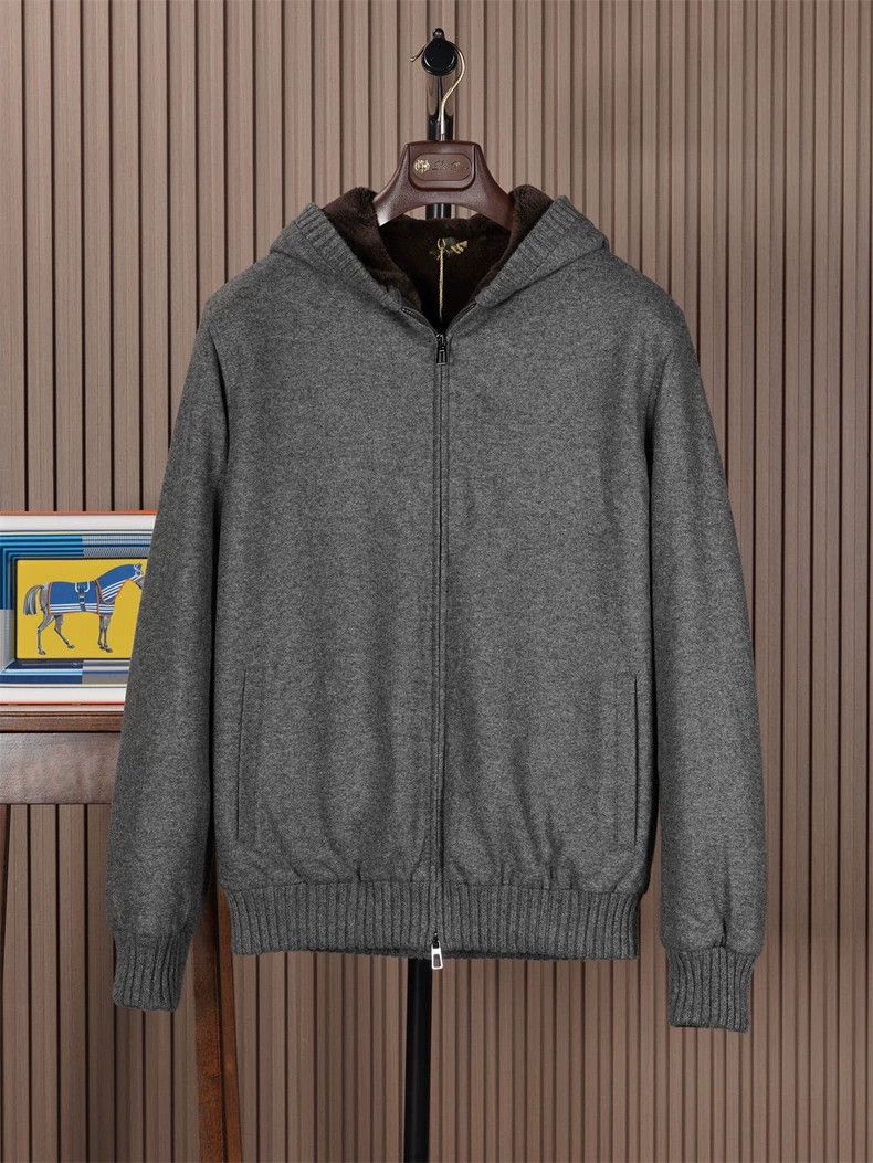 Loro Piana LORO PIANA Felt hooded coat Size US L / EU 52-54 / 3 - 1 Thumbnail