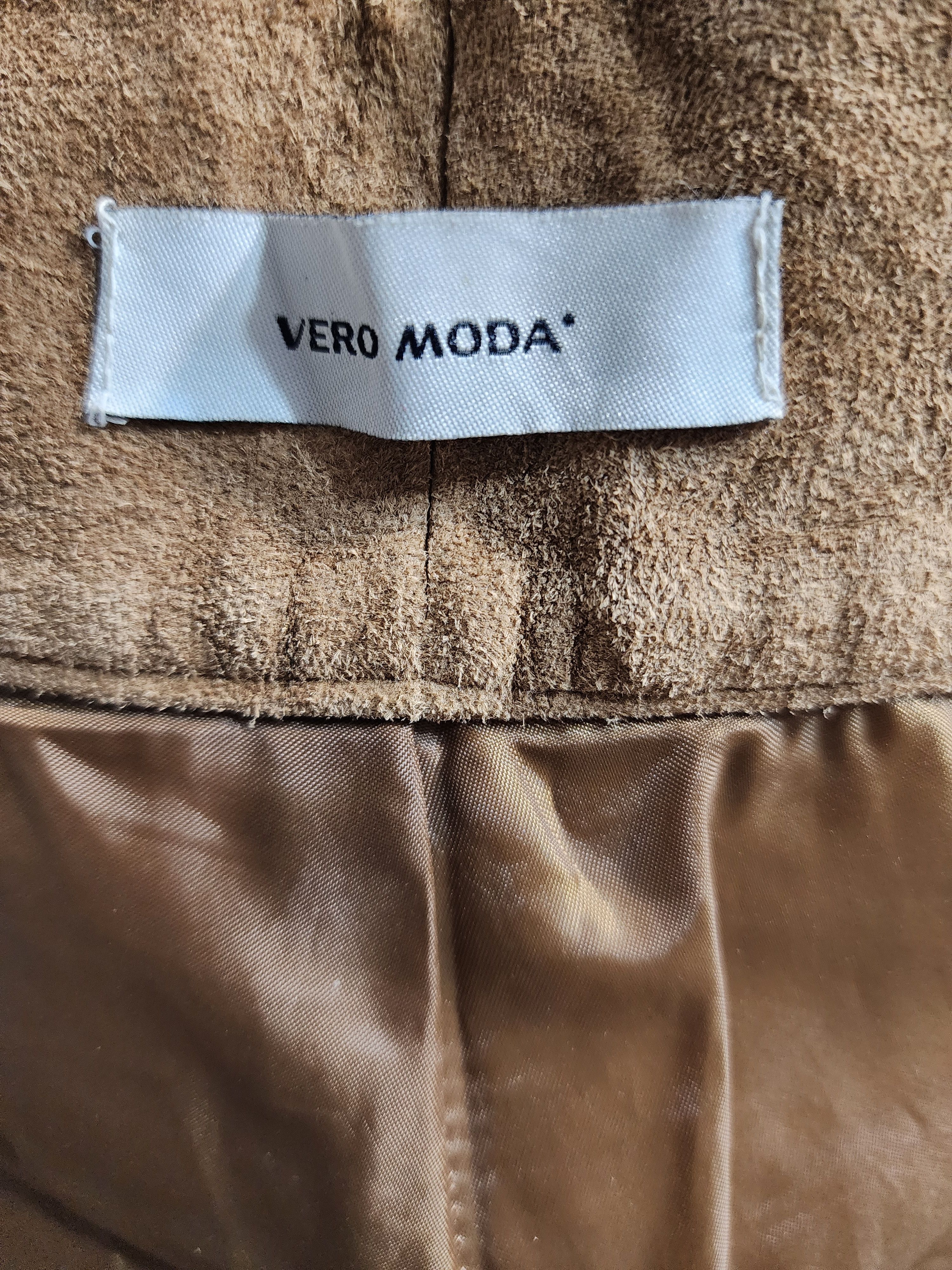 Genuine Leather Brown Suede Leather Pants: Women's Trousers Size 32" / US 10 / IT 46 - 10 Thumbnail