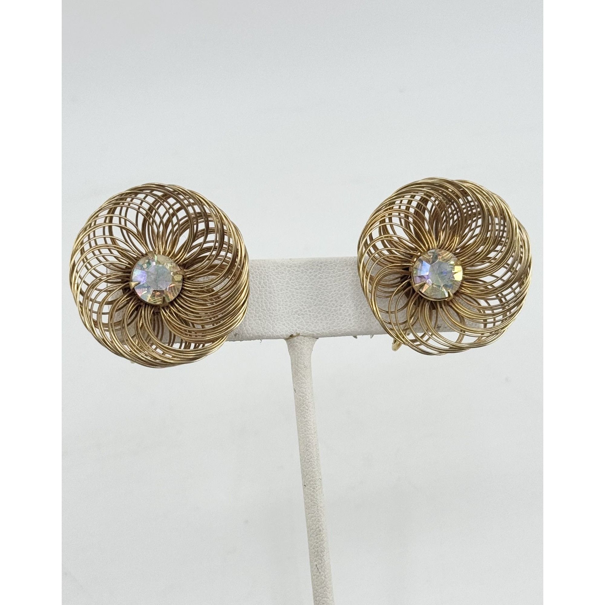 Vintage Vintage SAC Sarah Coventry wire flower earrings Size ONE SIZE - 2 Thumbnail