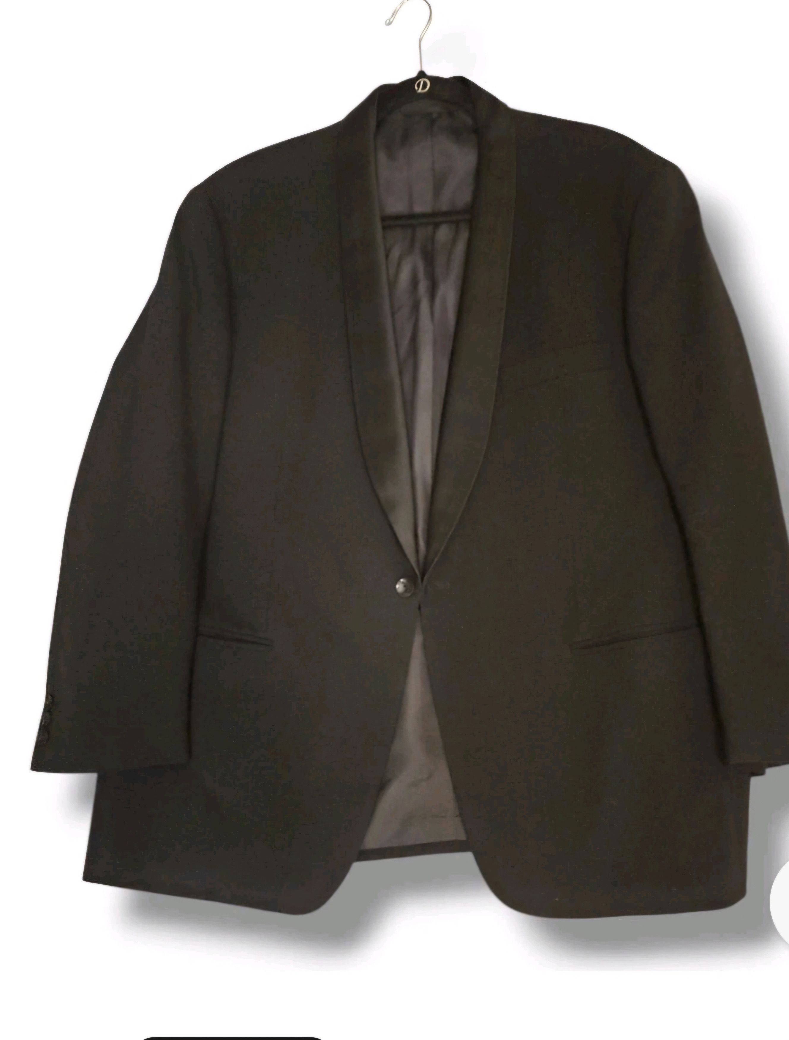 DELUXE Mens TUXEDO Jacket Size 44-46 XL Austria by De LUXE Size 44L - 4 Thumbnail