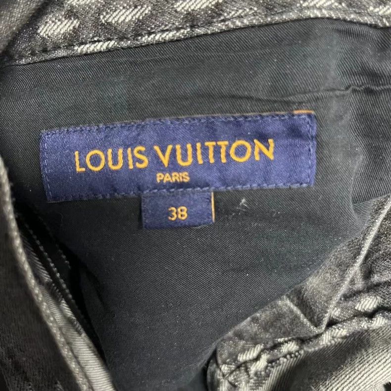 Louis Vuitton LOUIS VUITTON Black co-branded checkerboard full-print pock Size US 38 / EU 54 - 2 Thumbnail