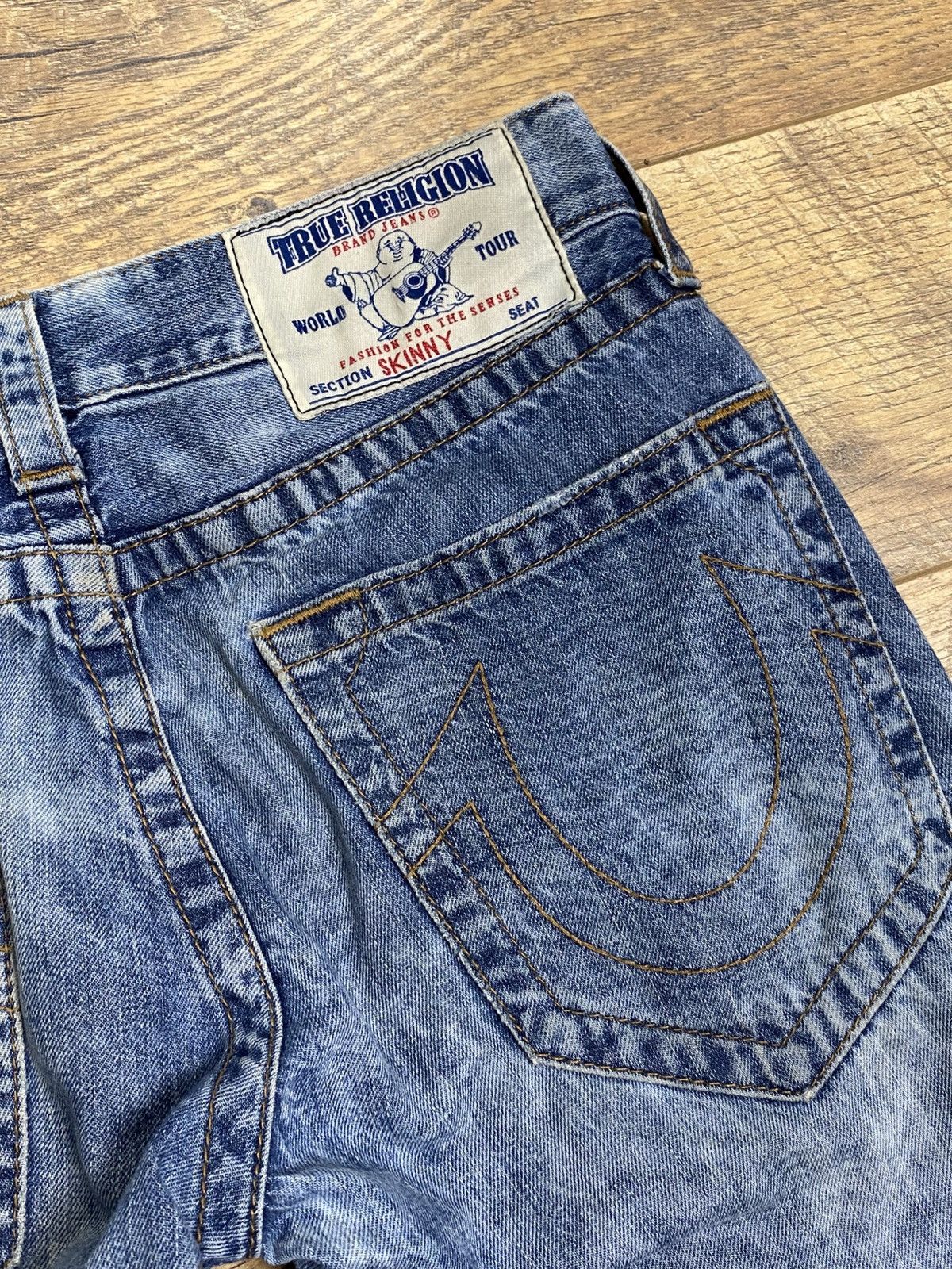 True Religion True Religion Acid Wash Skinny Jeans Rare Futuristic Y2K Size US 28 / EU 44 - 2 Thumbnail