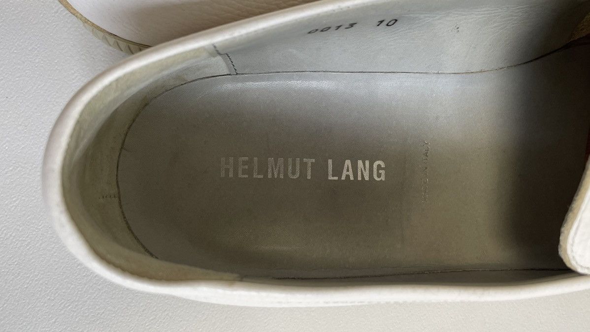 Helmut Lang OG Square Toe White Leather Loafers Size US 11 / EU 44 - 11 Thumbnail