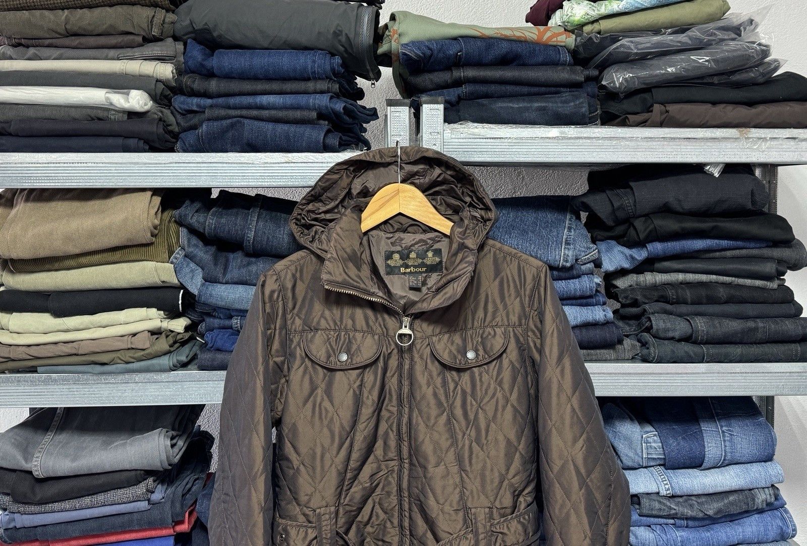 Barbour Barbour Cameron Lux Quilt Brown Womens Hooded Jacket Size M / US 6-8 / IT 42-44 - 2 Thumbnail