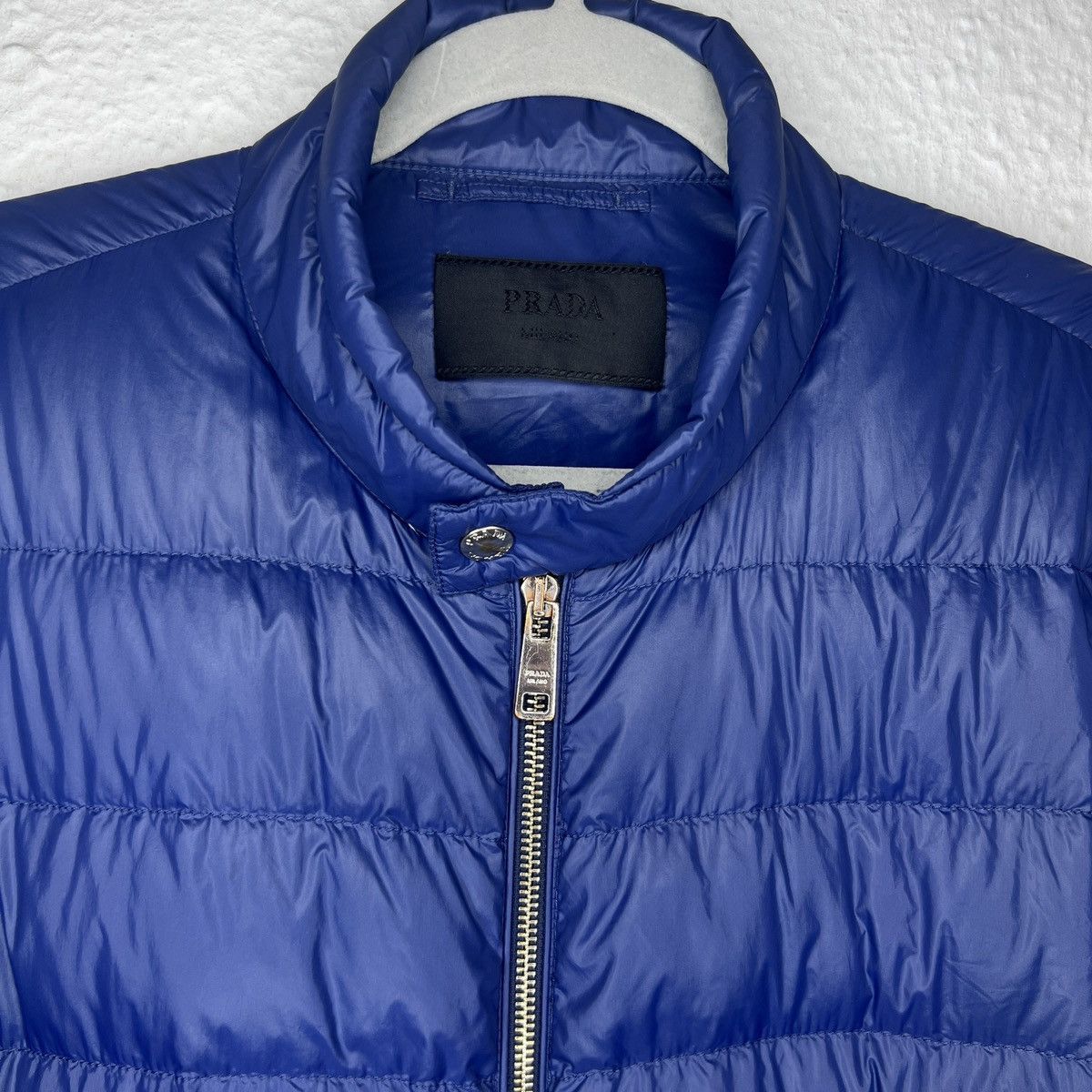 Prada Prada Re-Nylon Puffer Down Jacket Archive Blue Navy Drill Size US M / EU 48-50 / 2 - 5 Thumbnail