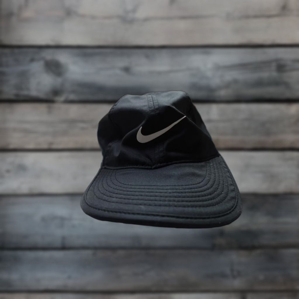 Nike Nike Featherlight Hat Strap Back Black Dri-FIT Running Mens One Size Pickleball Size ONE SIZE - 1 Thumbnail