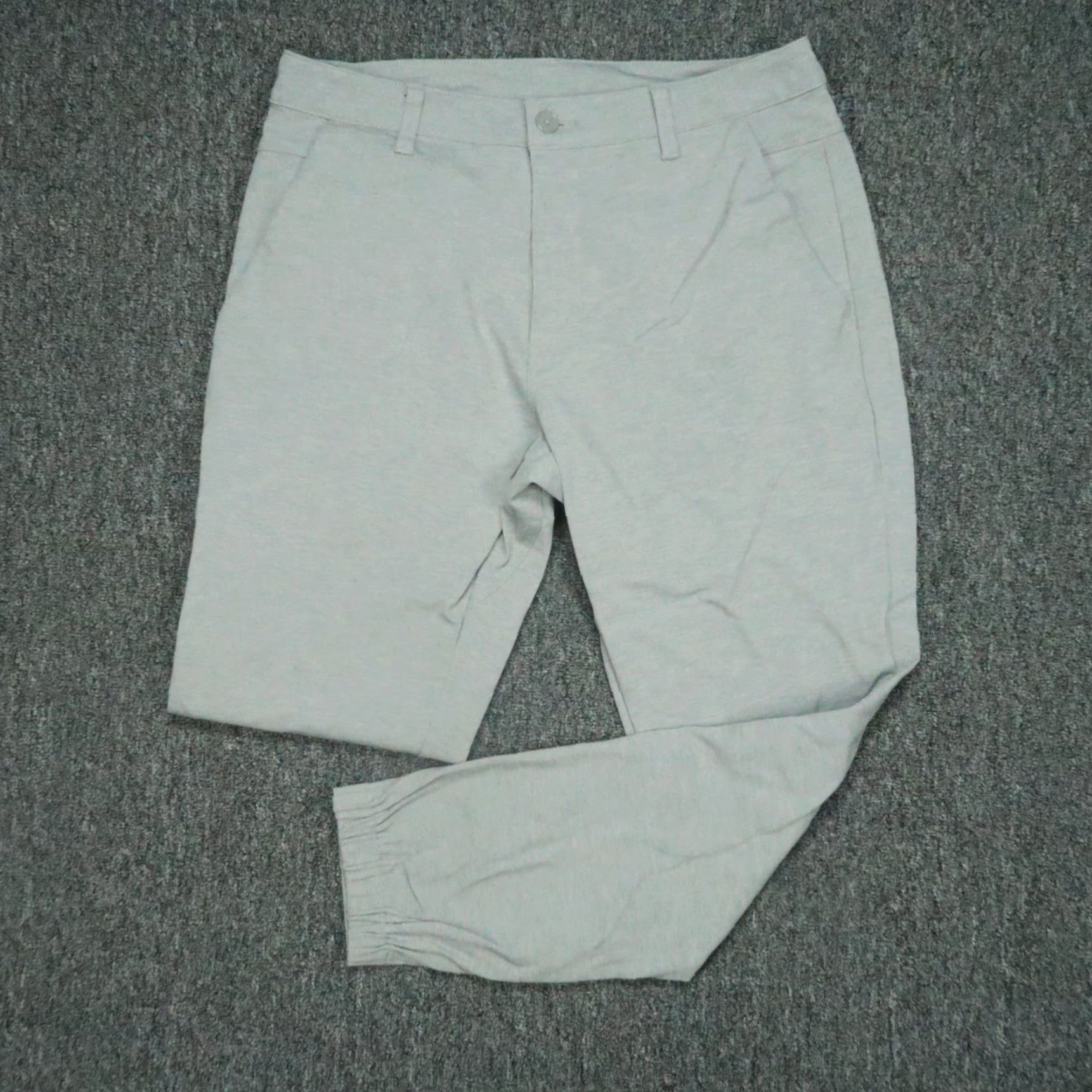 Vintage BYLT Pants Mens 34x28 Gray Everyday Joger Chino Stretch Zip Pocket Size US 34 / EU 50 - 2 Thumbnail