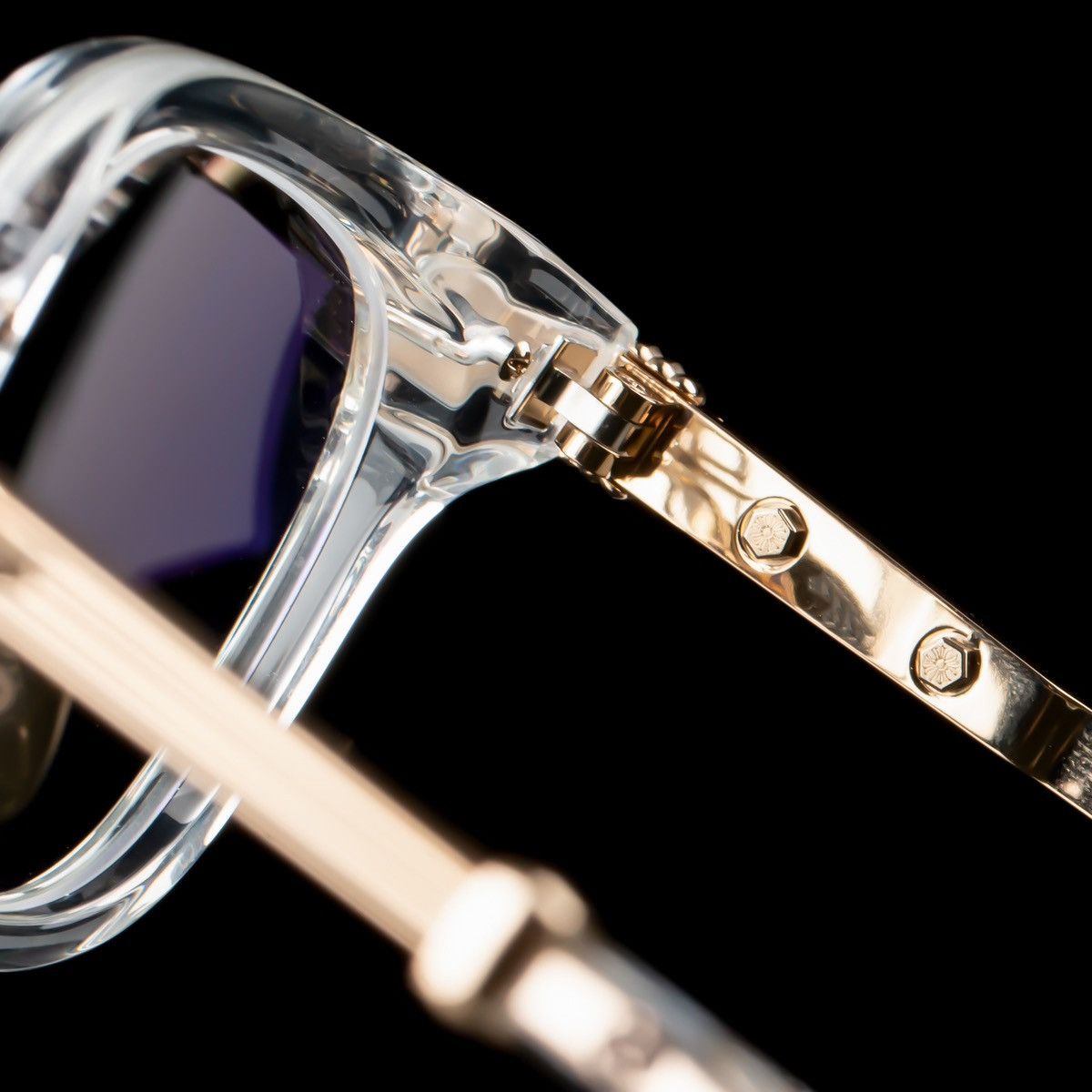 Chrome Hearts CHROME HEARTS TITANASLUVR CRYSTAL/GOLD PLATED GLASSES Size ONE SIZE - 4 Thumbnail