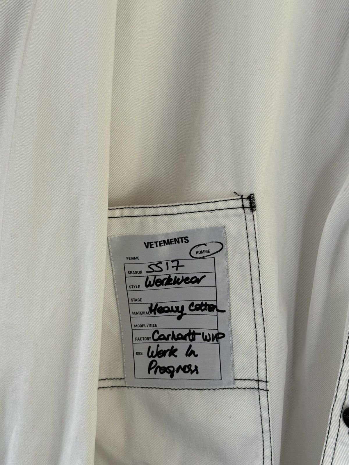 Vetements Vetements x Carhartt WIP Workwear Shirt Size US M / EU 48-50 / 2 - 5 Thumbnail