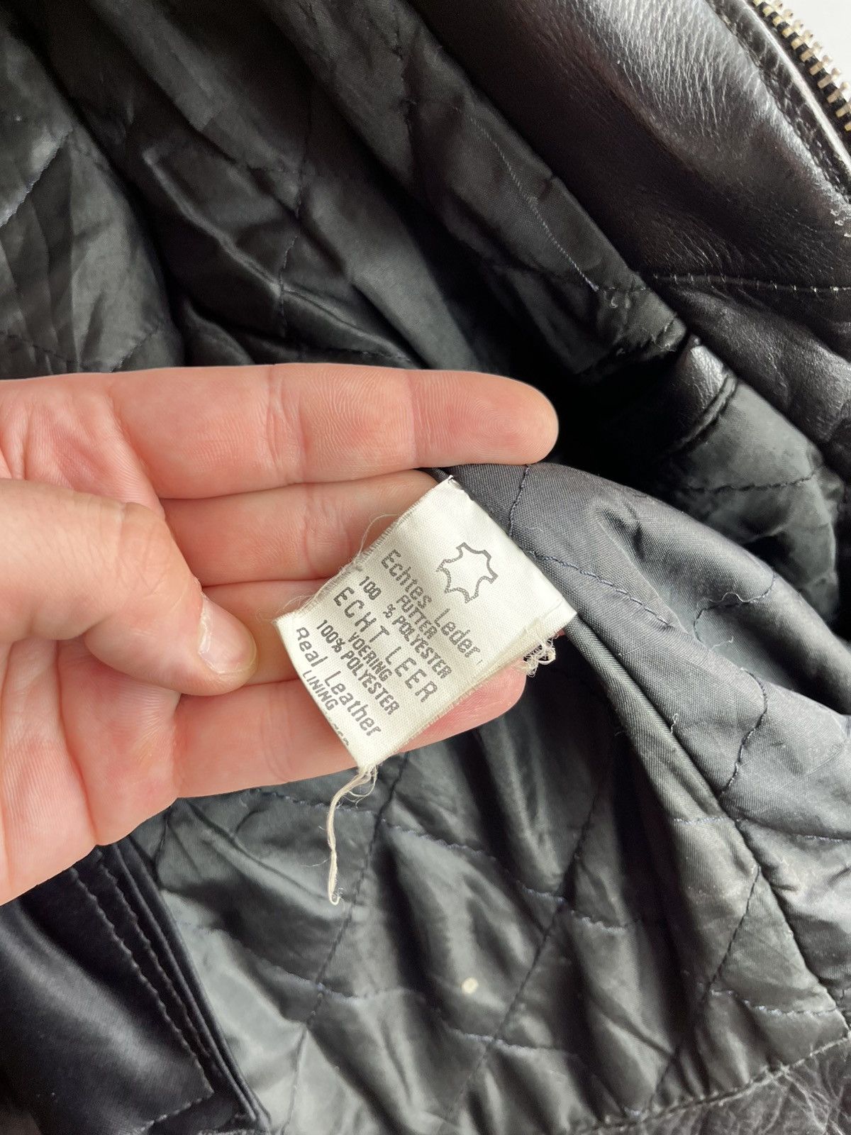 Genuine Leather × Leather × Vintage Leather Jacket vintage 90s Kurt Cobain style Size US L / EU 52-54 / 3 - 16 Thumbnail