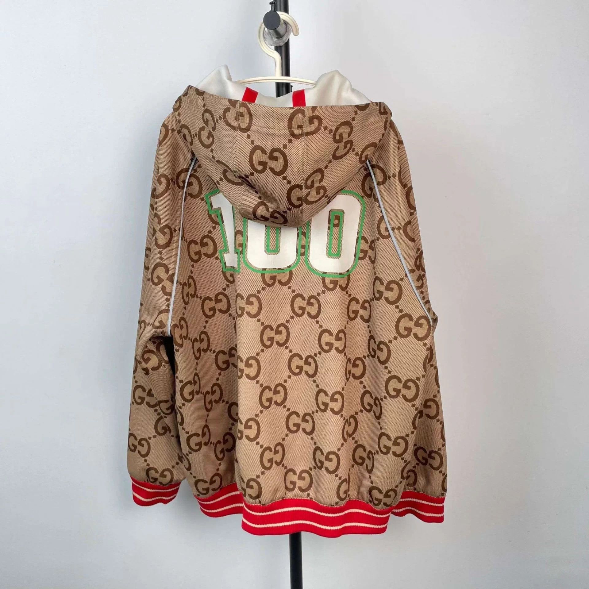 Gucci Gucci 100th Anniv Solid GG Monogram Hooded Jkt XL Size XL / US 12-14 / IT 48-50 - 3 Thumbnail