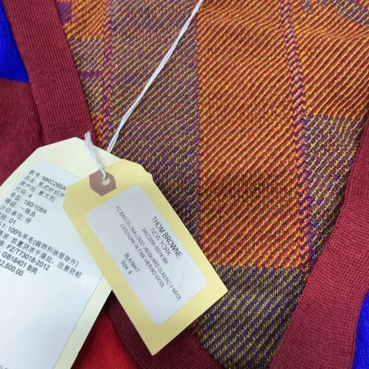 Thom Browne Thom Browne Colorful Patterned V-Neck Cardigan -2507 Size US M / EU 48-50 / 2 - 4 Thumbnail