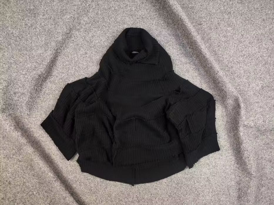 Yohji Yamamoto Vintage 90s Y's Yohji Yamamoto Knit Poncho Oversized Sweater Size M / US 6-8 / IT 42-44 - 1 Thumbnail