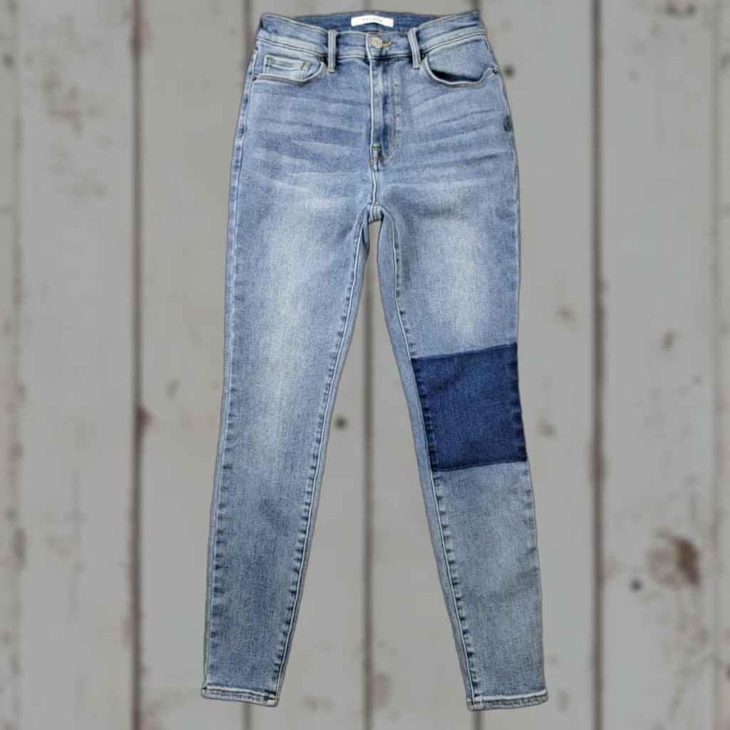 Pacsun PacSun Womens 26 High Rise Knee Patch Jegging Light Wash Blue Denim Stretch Jeans Regular 24x28 Size 26" / US 2 / IT 38 - 1 Thumbnail