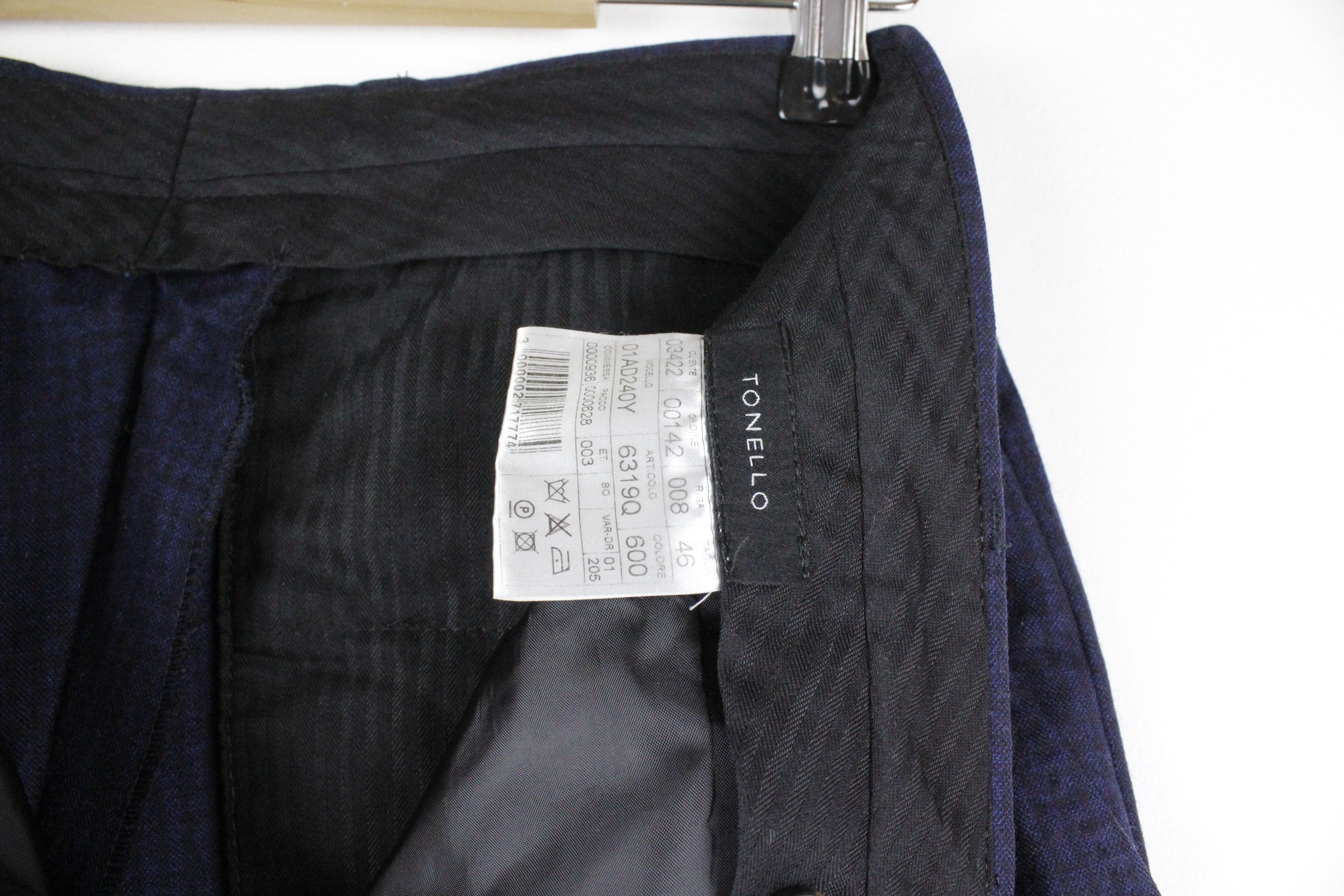 Tonello Tonello CLAUDIO TONELLO Navy Virgin Wool Formal Suit Size US S / EU 44-46 / 1 - 18 Thumbnail
