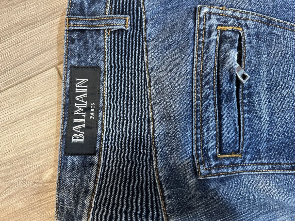 Balmain Balmain Biker Denim Size US 36 / EU 52 - 5 Thumbnail