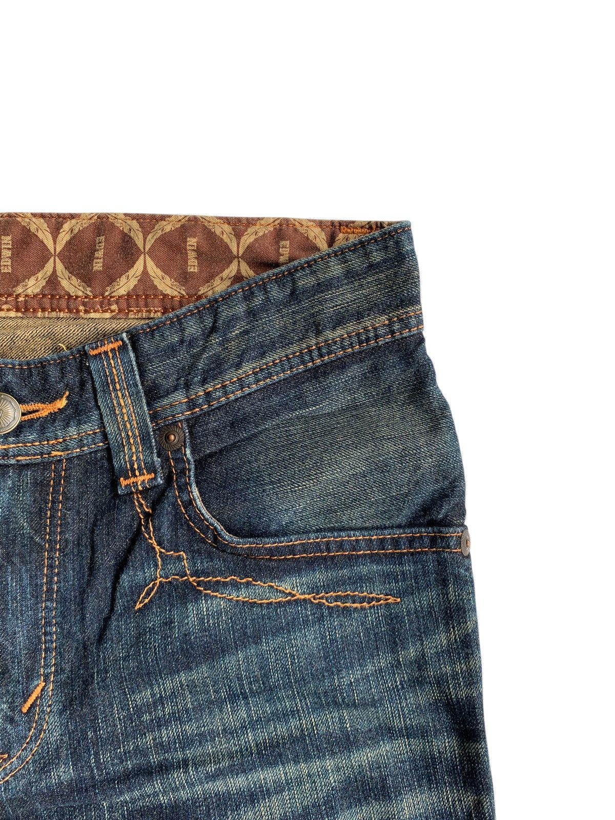 FLARE💥 EDWIN XV NAVAJO HIPPIES STYLE MUDMAX RUSTY DENIM🎌☠️
