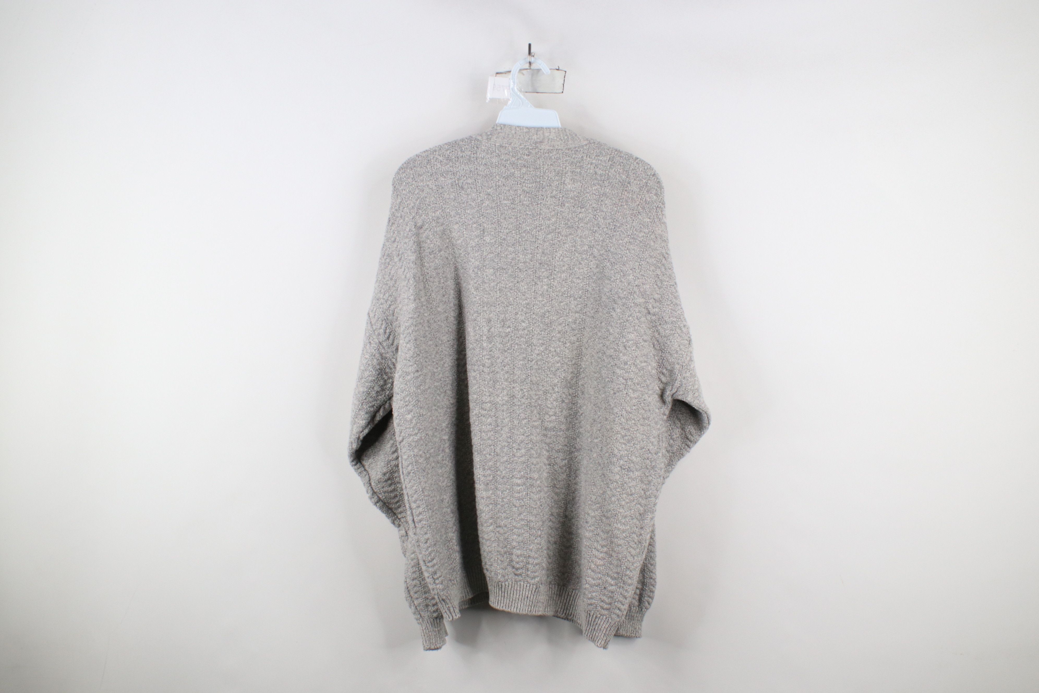 Vintage Vintage 90s Streetwear Cotton Knit Cardigan Sweater USA Size US L / EU 52-54 / 3 - 7 Thumbnail