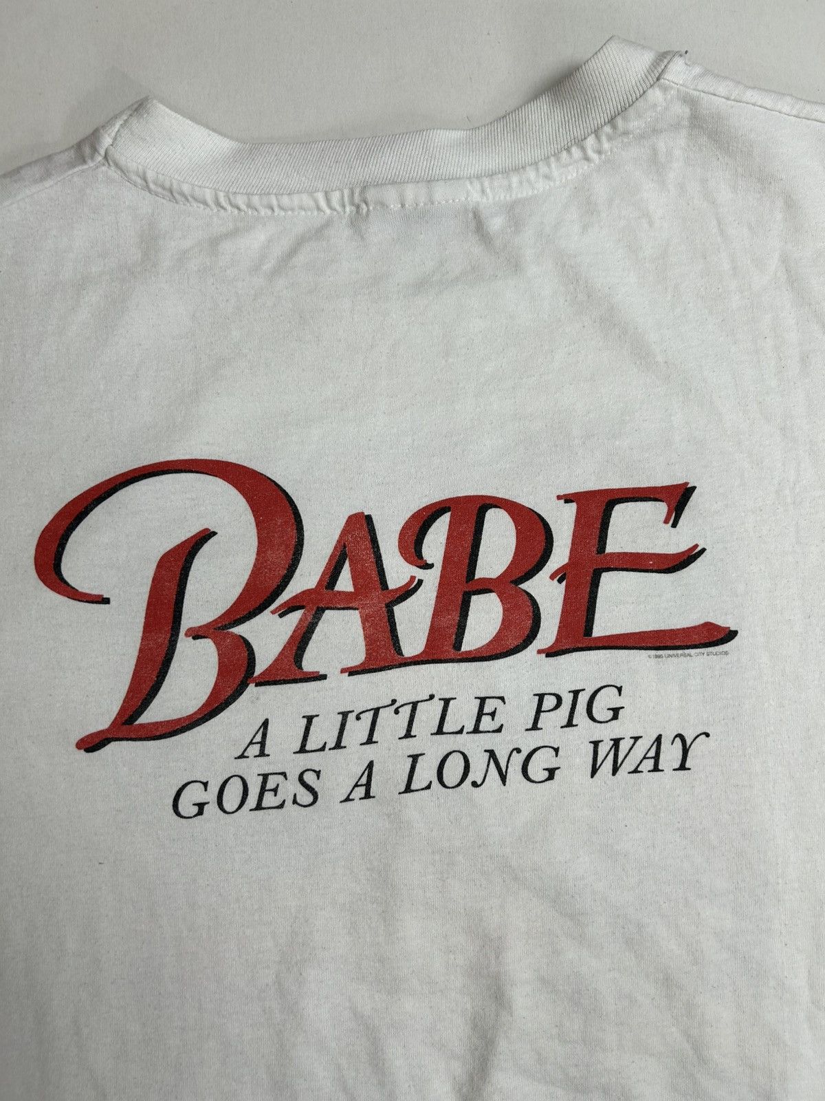 Vintage VTG 95’ Babe The Pig Movie Promo Size US XL / EU 56 / 4 - 7 Thumbnail