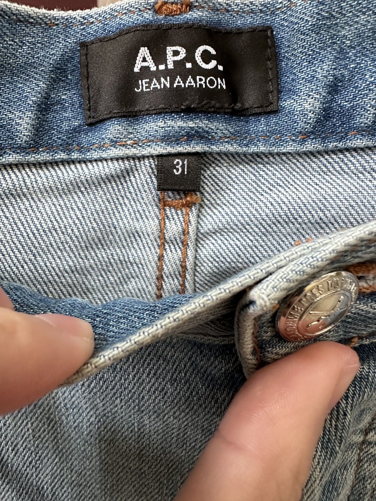 A.P.C. A.P.C. Blue Aaron Jeans Size 31 Size US 33 - 4 Thumbnail