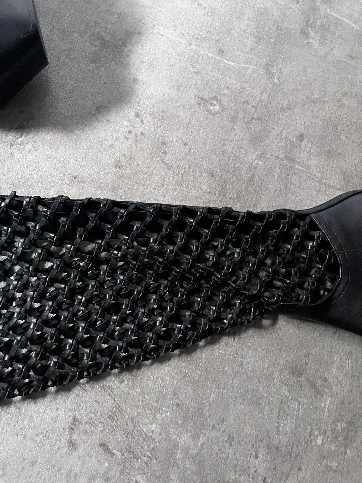 Ann Demeulemeester Ann Demeulemeester F/W 2019 Leather Net Boots Size US 10 / IT 40 - 25 Thumbnail