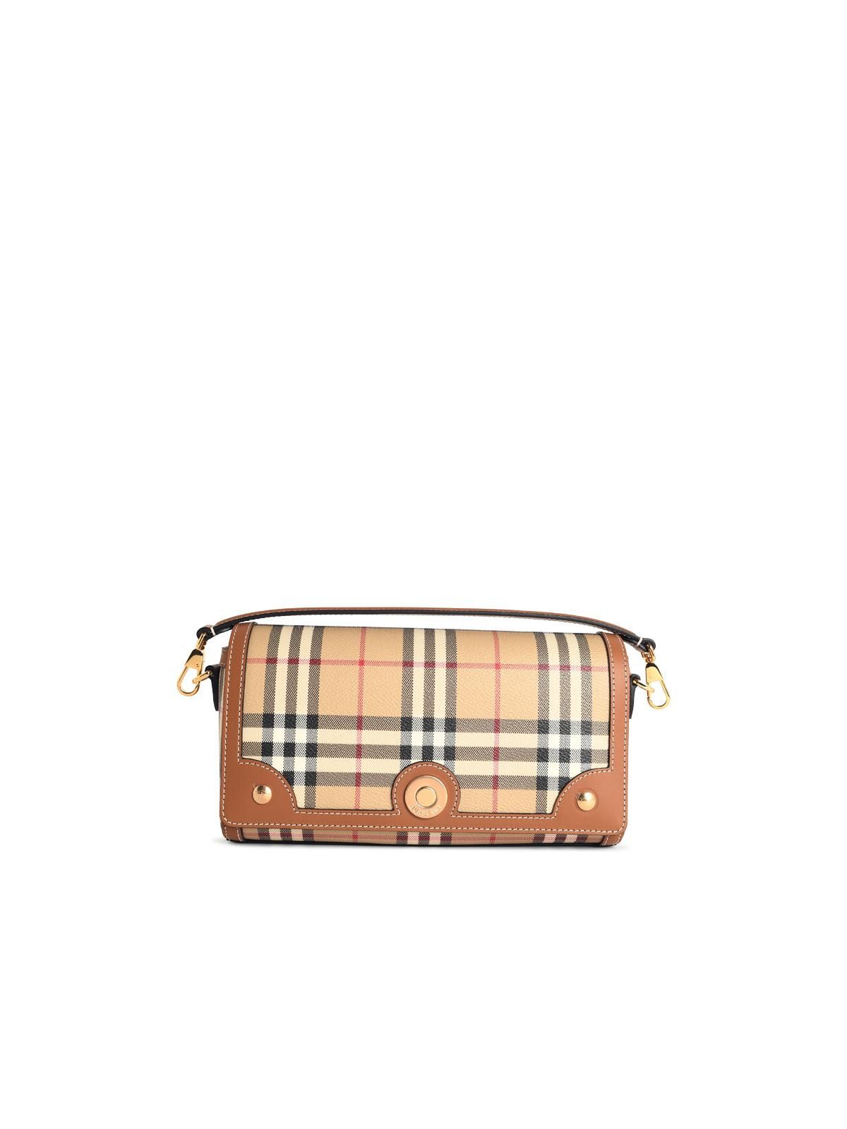 Burberry BURBERRY 'Note' Beige Cotton Blend Bag Size ONE SIZE - 1 Thumbnail