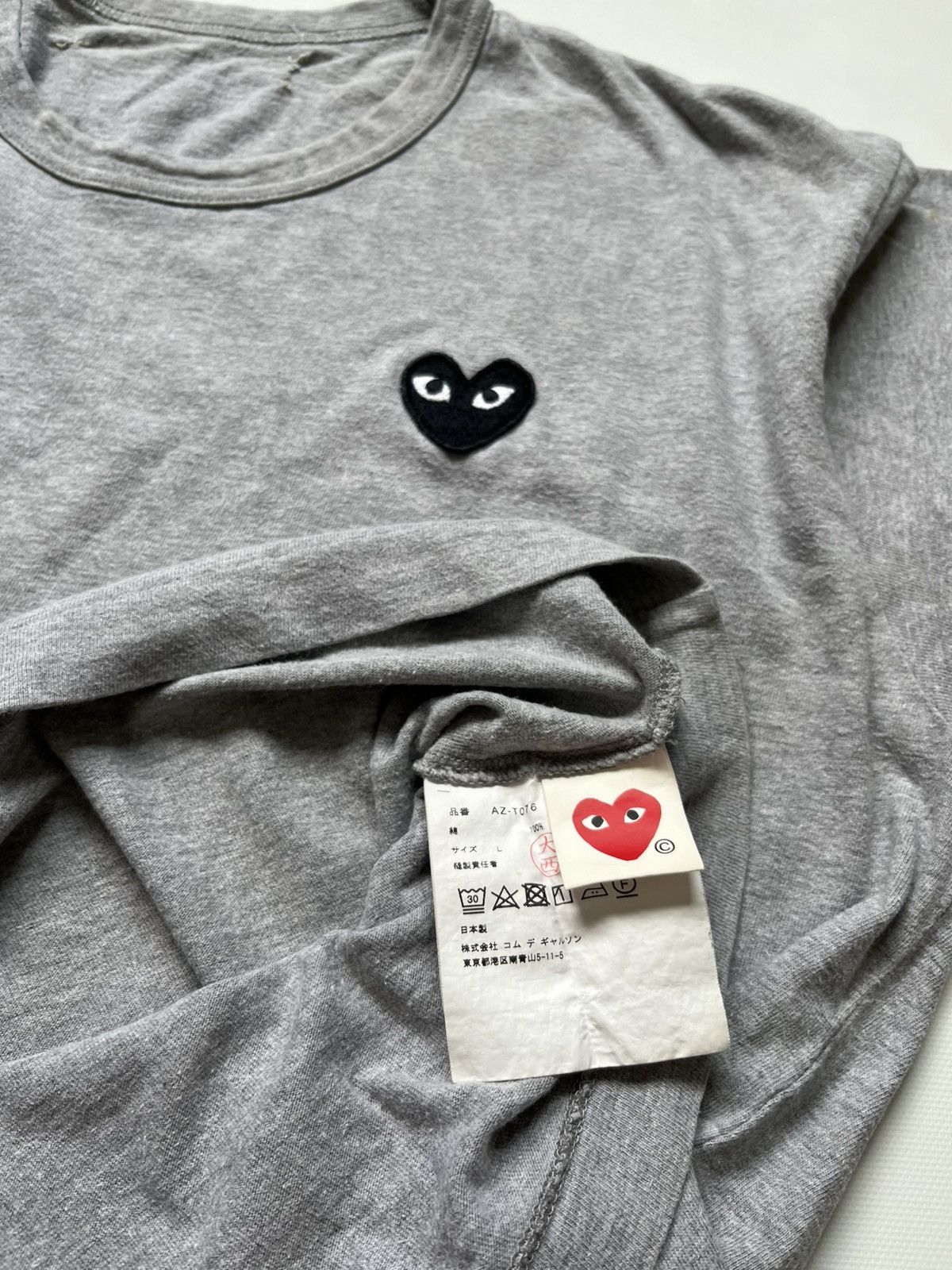 Comme des Garcons PLAY Comme des Garçons PLAY Black Heart Patch T-Shirt Size L / US 10 / IT 46 - 2 Thumbnail