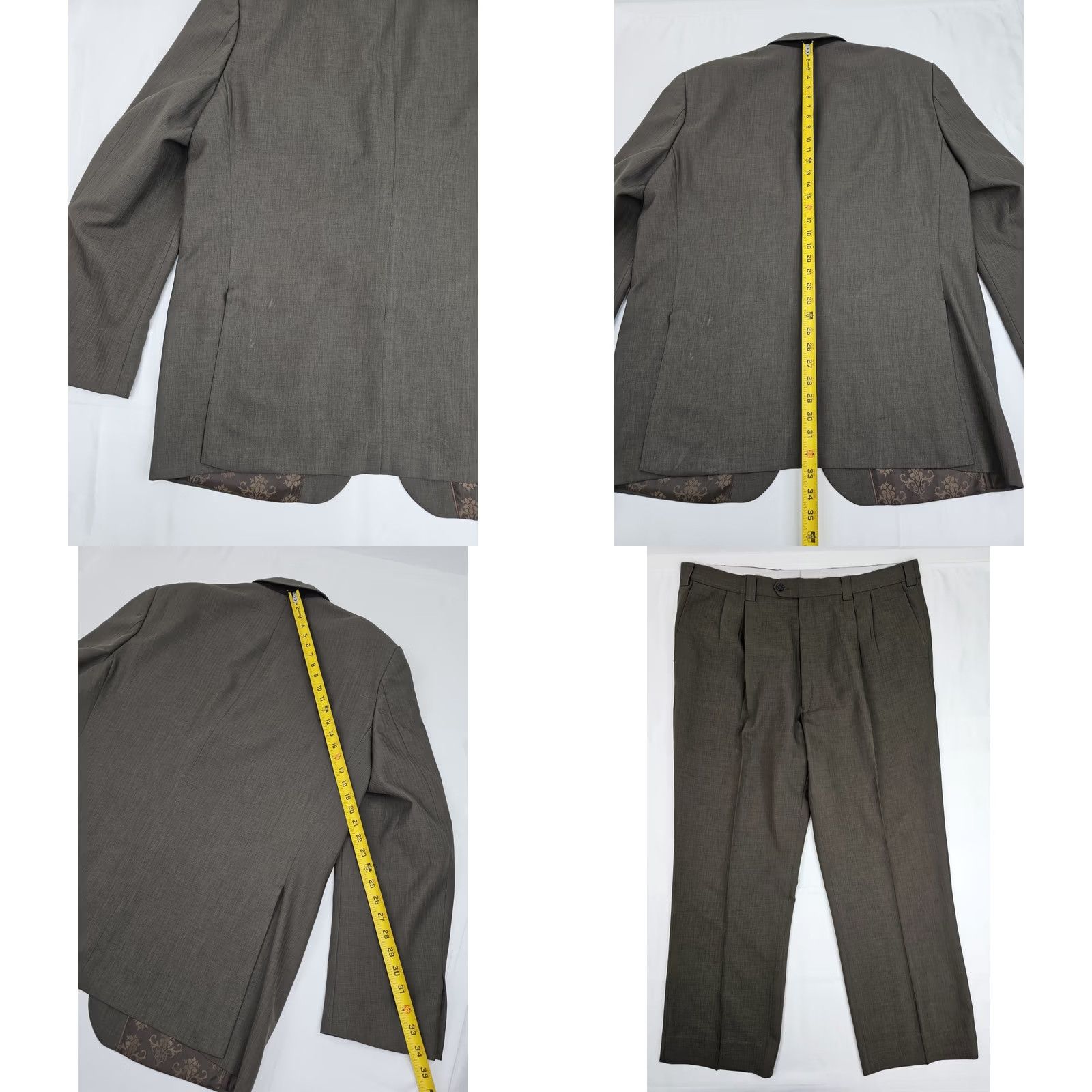 Vintage VINTAGE Steve Harvey Celebrity Edition Sultan Suit Men 48L / 42L Brown 2 Piece Inseam 29.5" | Navy? Size 48L - 9 Thumbnail