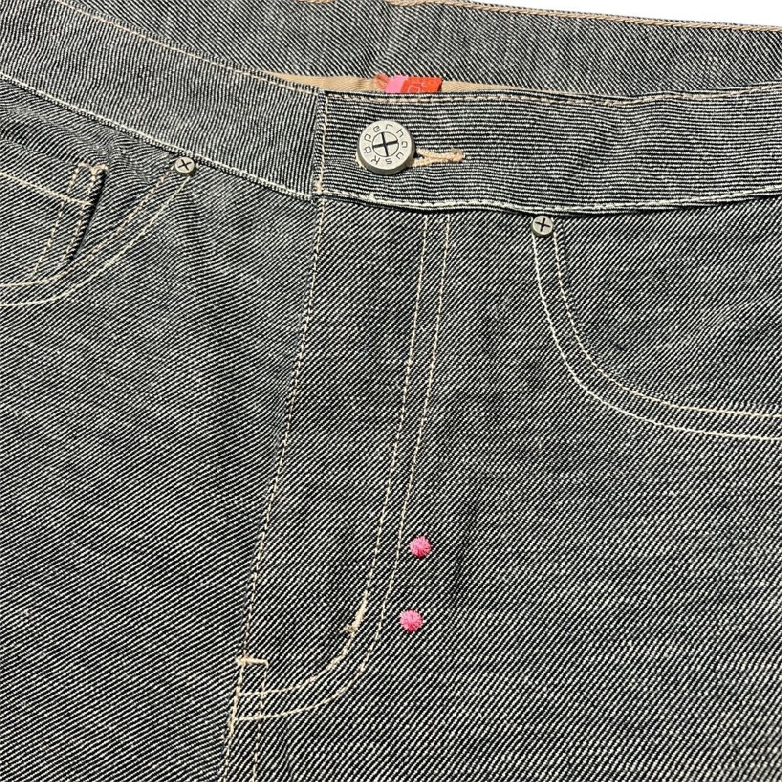 Other Koperhaus Gray Leather Detail Jeans Size 29 Straight Denim Size 29" - 8 Thumbnail