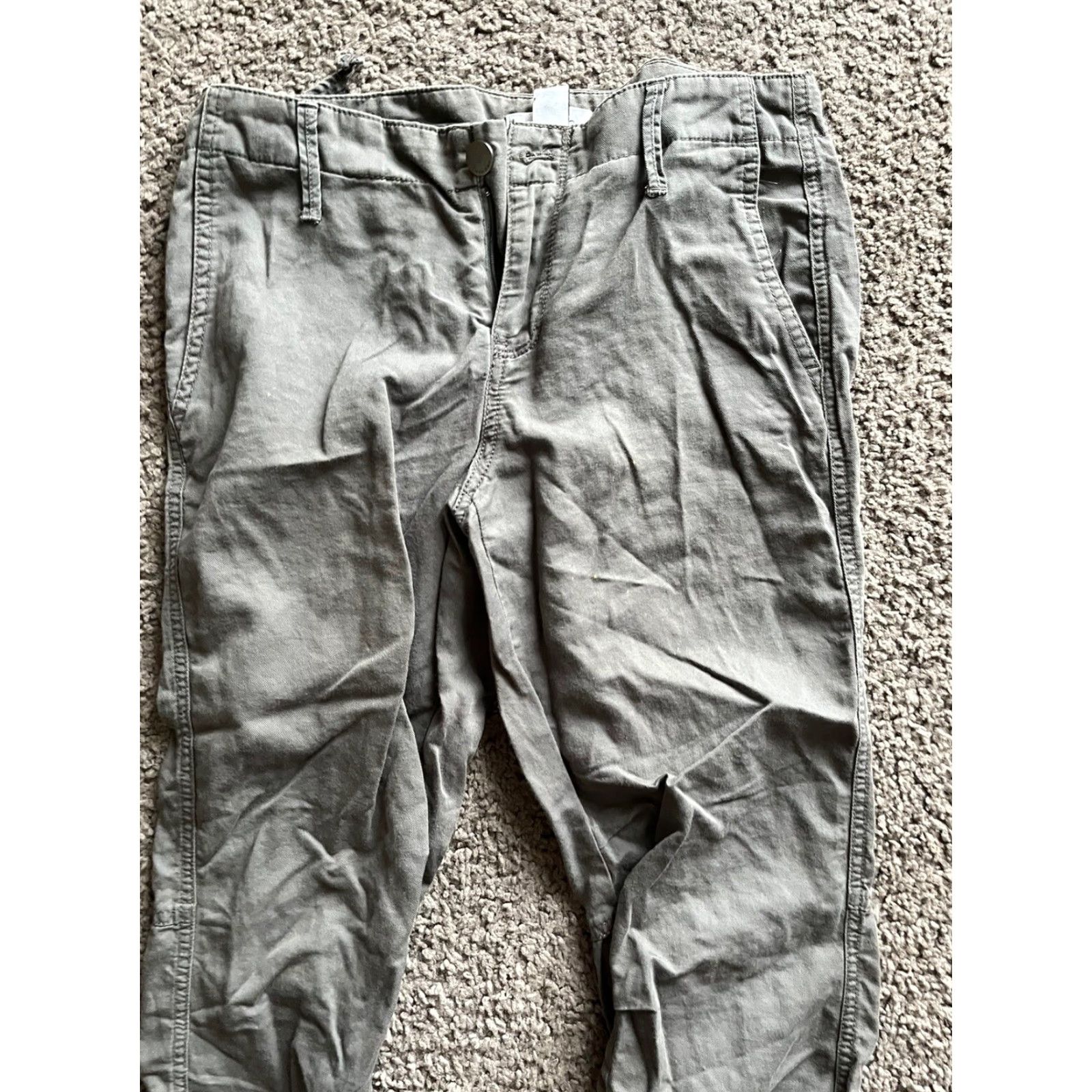Calvin Klein CALVIN KLEIN Pants Women Slim Fit Jogger Cotton Blend Gray 2 Regular Inseam 27" Casual Sports Size 26" / US 2 / IT 38 - 2 Thumbnail
