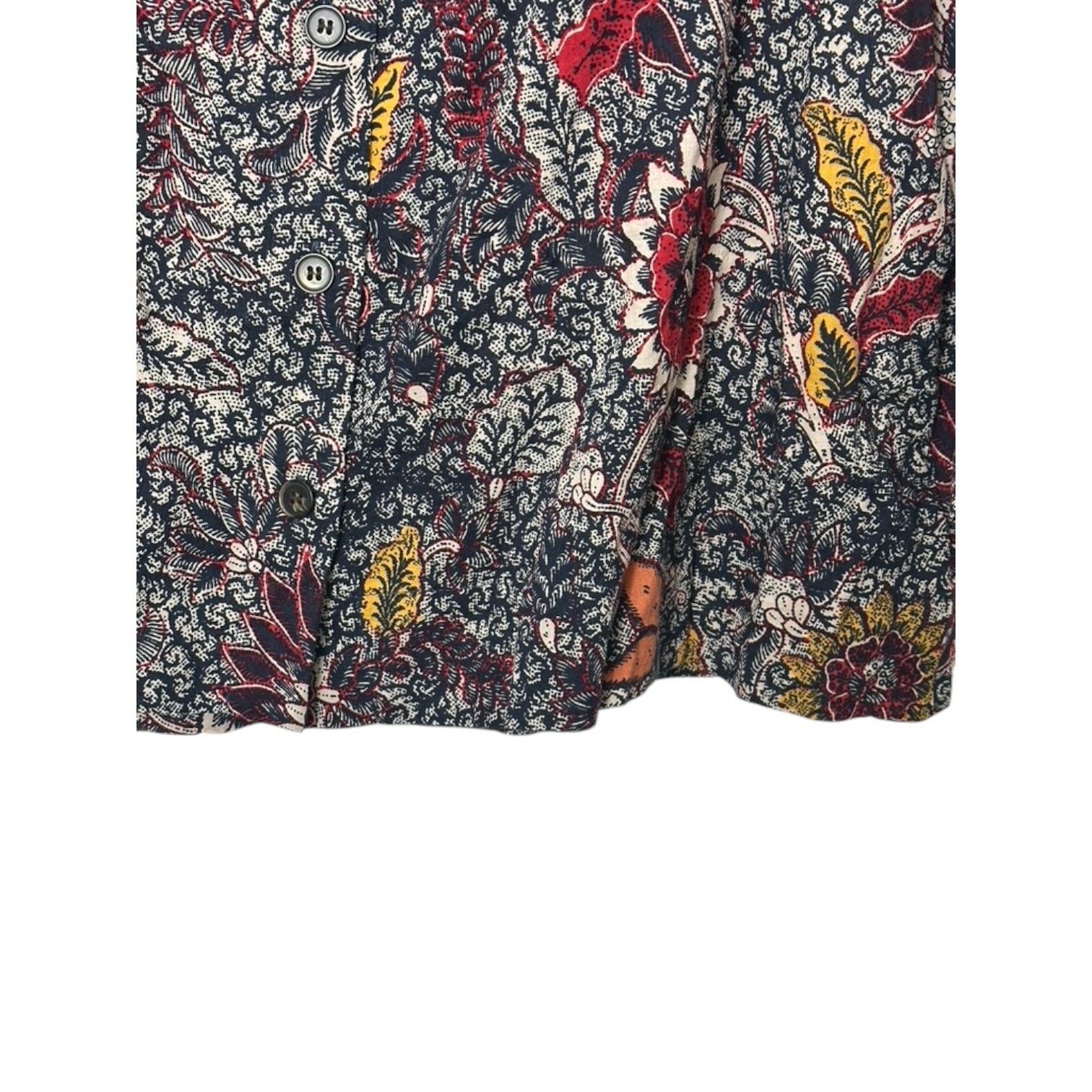 Madewell Madewell Button-Front Raglan Top in Bali Blooms Small Size S / US 4 / IT 40 - 5 Thumbnail