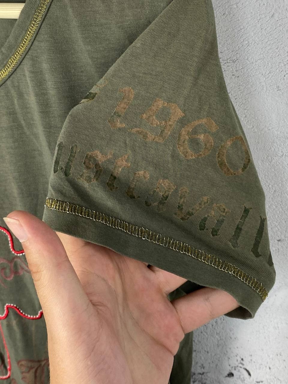 Just Cavalli × Roberto Cavalli Just Cavalli Vintage Logo Printed T-Shirt Size M / US 6-8 / IT 42-44 - 8 Thumbnail