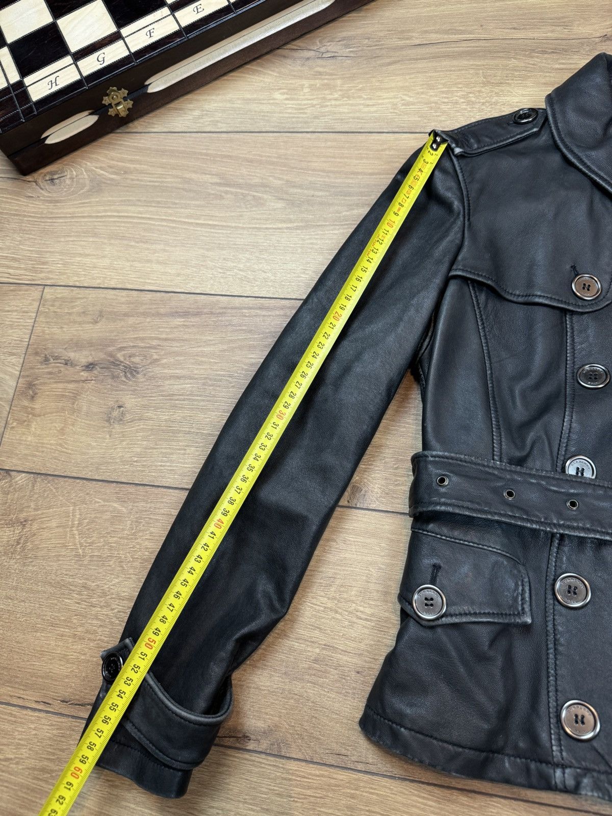 Burberry Leather trench coat Burberry original luxury streetwear item Size S / US 4 / IT 40 - 6 Thumbnail