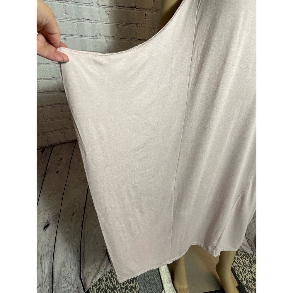 Other NWT New MADE IN ITALY Light Pink Scoop Bottom Jersey Midi D Size ONE SIZE - 5 Thumbnail